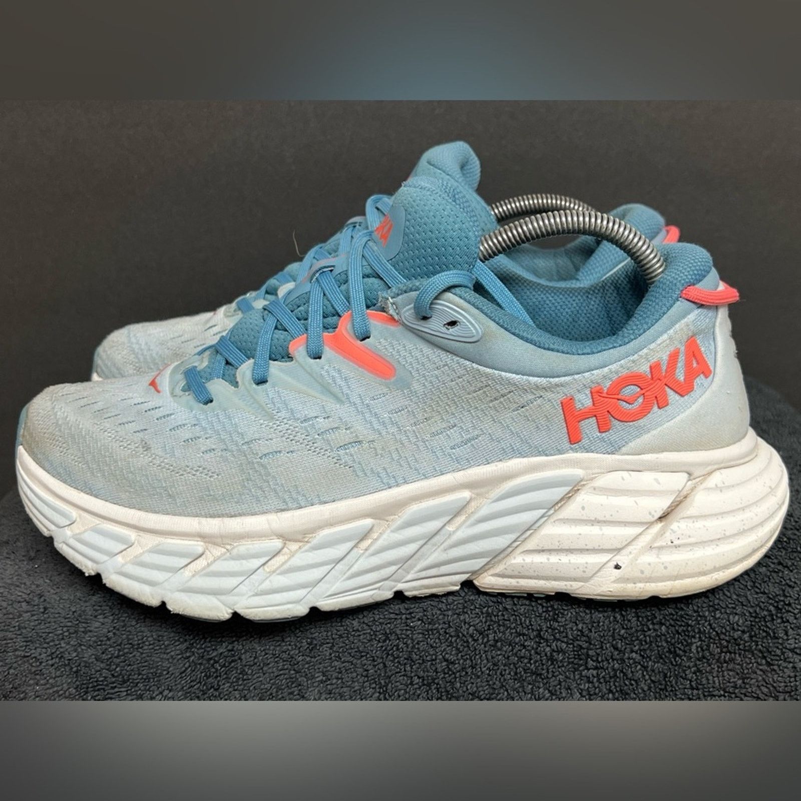 Hoka Hoka One One Gaviota 4 Women's Size 10 B Blue Running Shoes Size US 10 / IT 40 - 1 Thumbnail