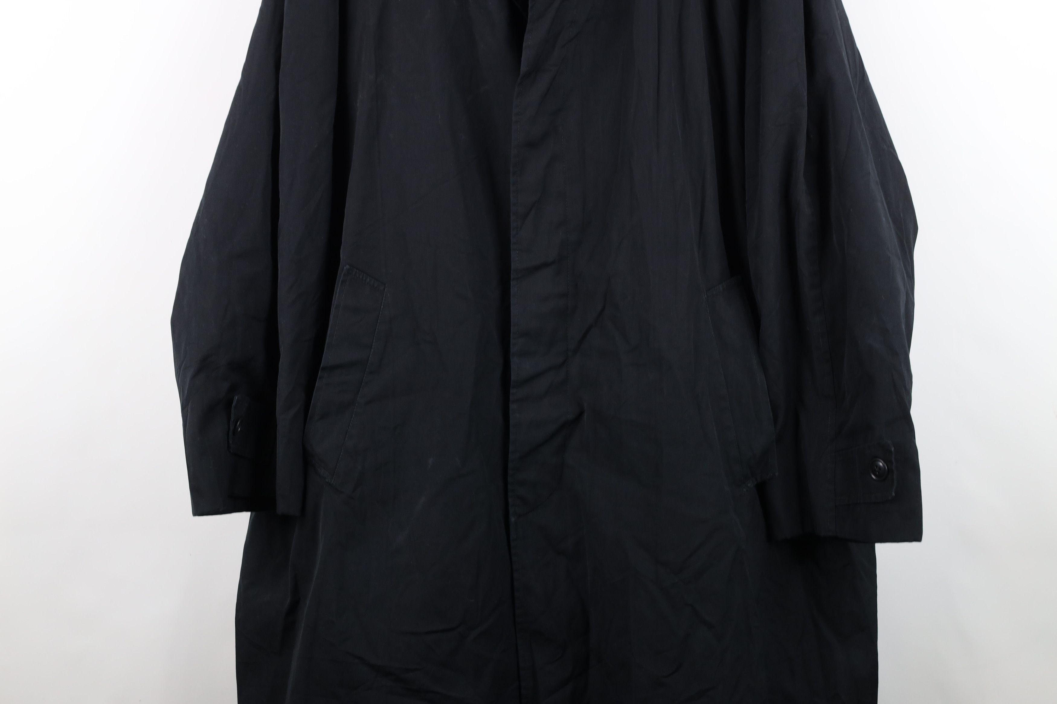 Vintage Vintage 50s 60s Rockabilly Trench Coat Rain Jacket Black USA Size US XXL / EU 58 / 5 - 3 Thumbnail