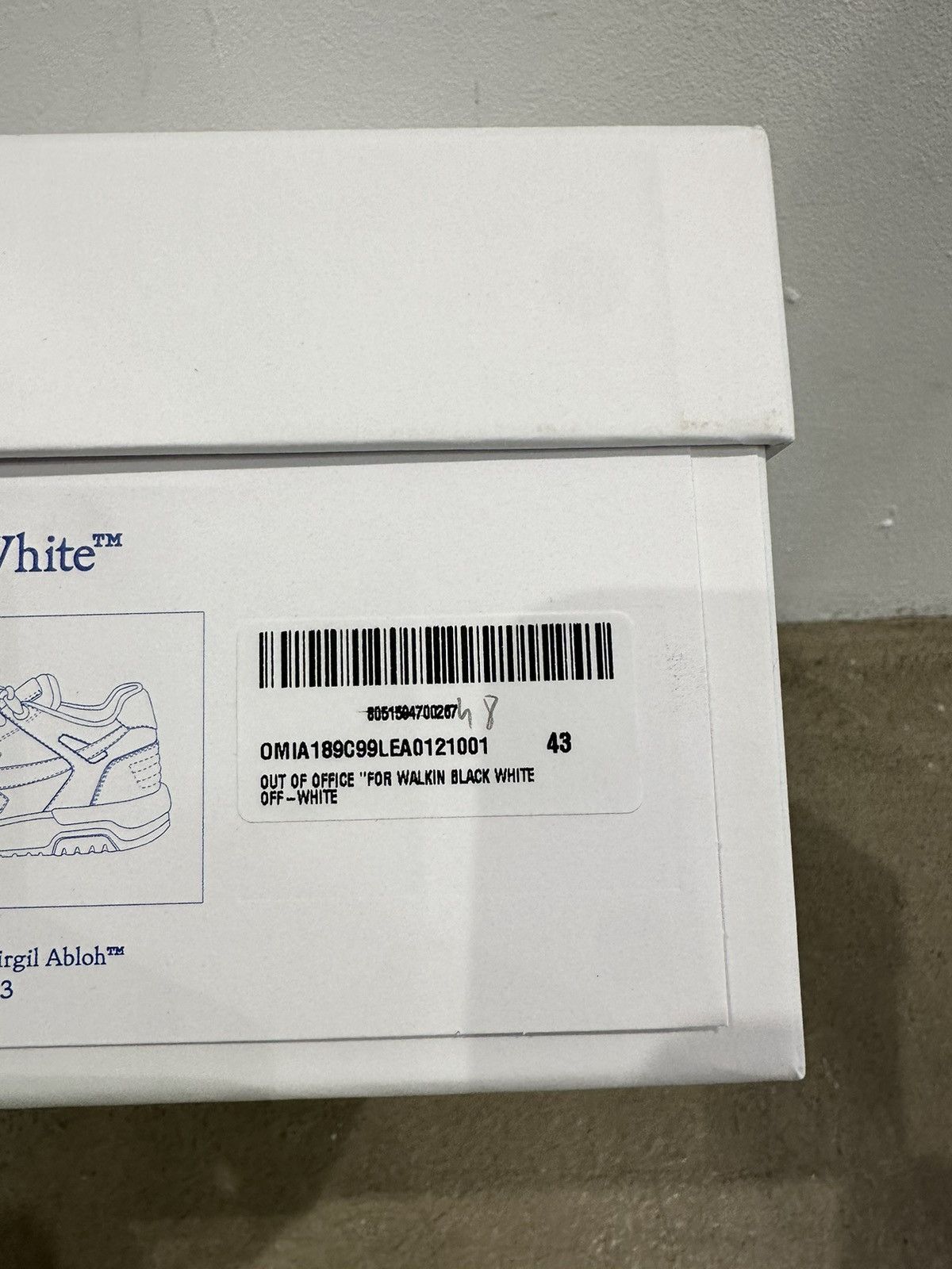 Off-White OFF-WHITE - Out of Office "For Walking" All Black Sneakers Size US 9.5 / EU 42-43 - 7 Thumbnail