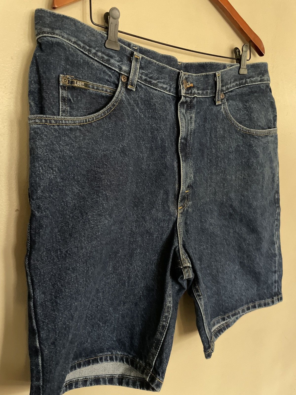 Lee × Vintage Lee BLUE Jean Shorts Jorts 40 vintage denim 100% cotton 🔥🇺🇸 Size US 40 / EU 56 - 2 Thumbnail