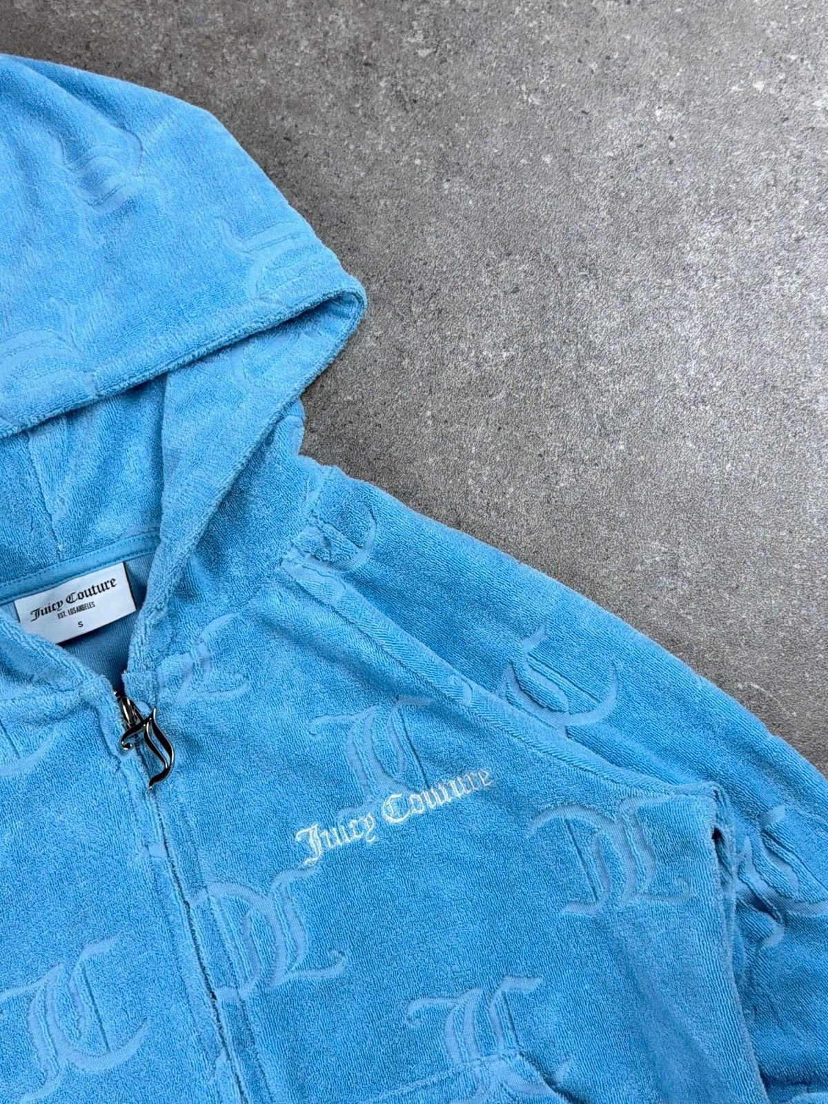 Juicy Couture JUICY COUTURE ZIP HOODIE MULTI LOGO RARE Y2K FUR Baby Hype Size S / US 4 / IT 40 - 2 Thumbnail