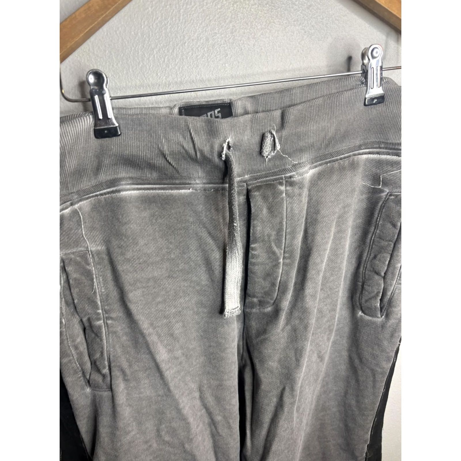 Prps PRPS Goods & Co Pants Mens XL Gray Quilted Moto Jogger Streetwear Tapered Pocketed Elastic Waist Streetwear Style, 200 chars max Size US 36 / EU 52 - 2 Thumbnail