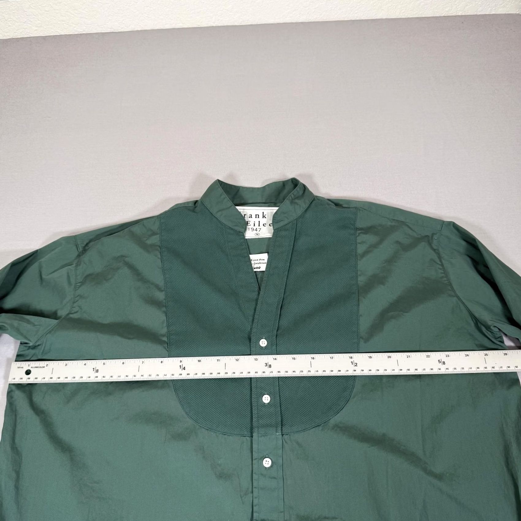 Frank & Eileen Frank Eileen Shirt Dress Womens S Green Tory Button Up Top Cotton Dress Length Short Size S / US 4 / IT 40 - 4 Thumbnail