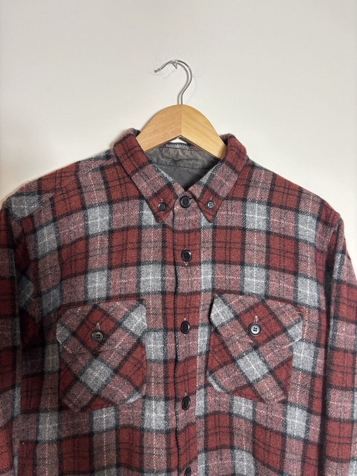 Stussy Vintage Stussy Deluxe Plaid Wool Flannel Shirt Grunge XL Size US XL / EU 56 / 4 - 2 Thumbnail
