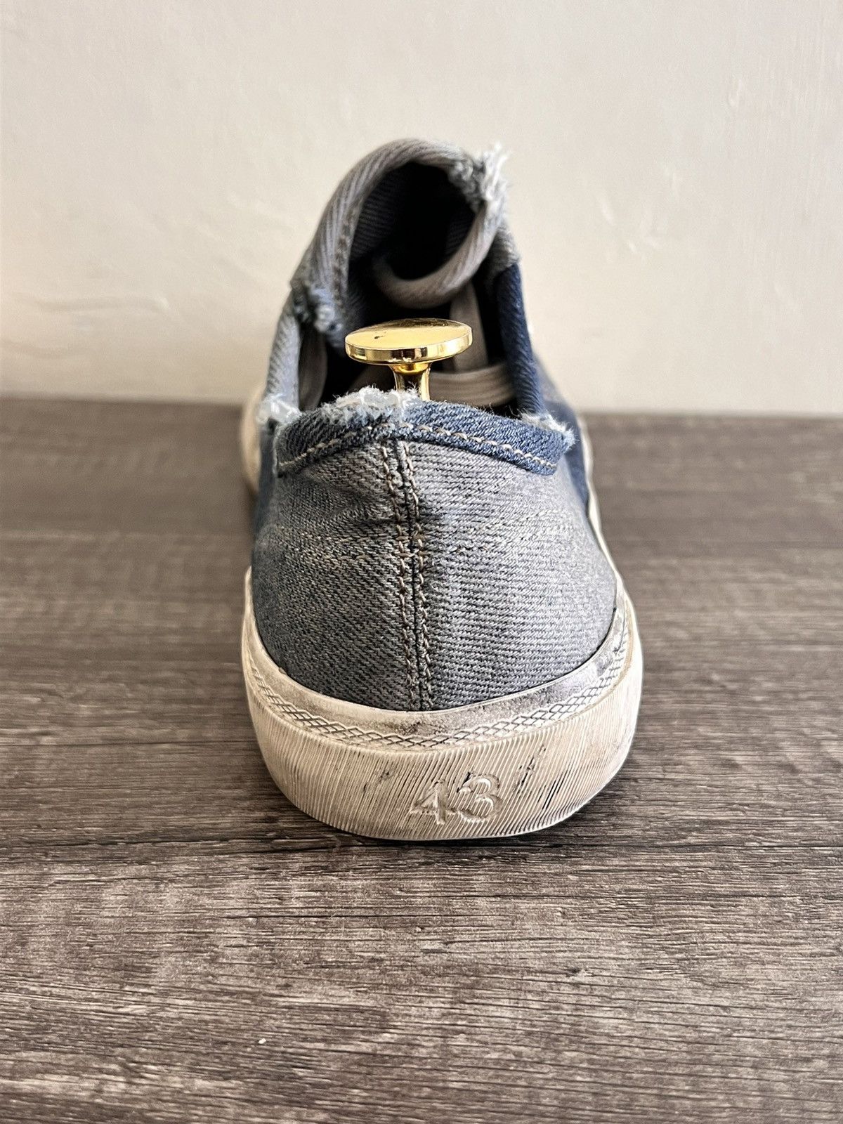 Balenciaga Denim Distressed Sneakers Size US 10 / EU 43 - 14 Thumbnail