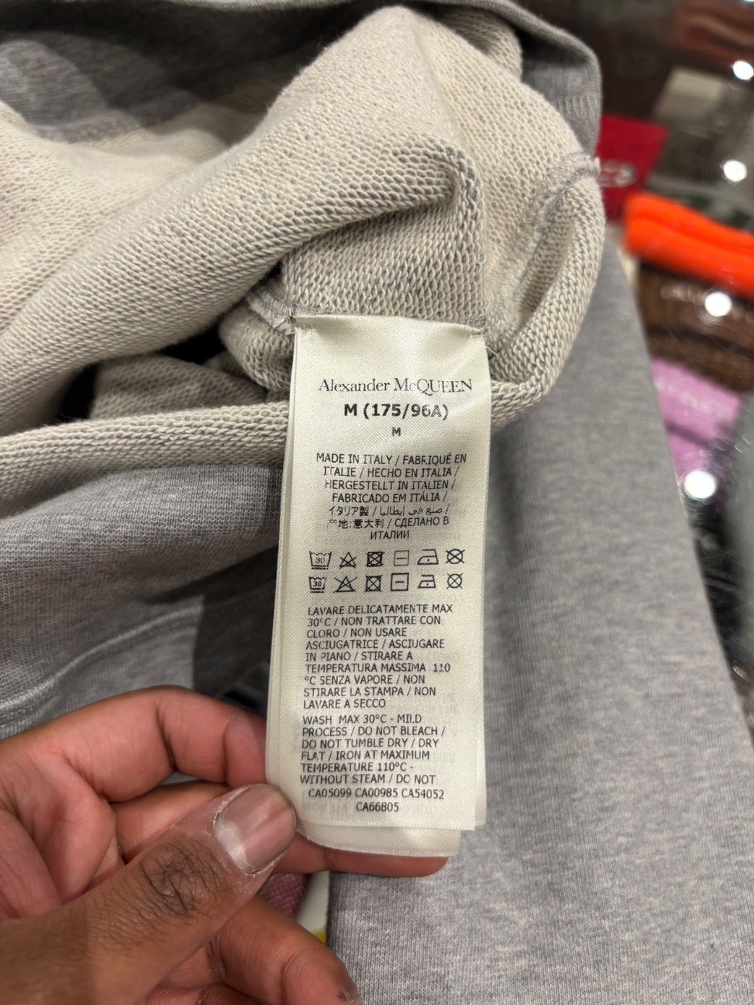 Alexander McQueen Alexander McQueen Graffiti Logo Hoodie Grey Size US M / EU 48-50 / 2 - 7 Thumbnail