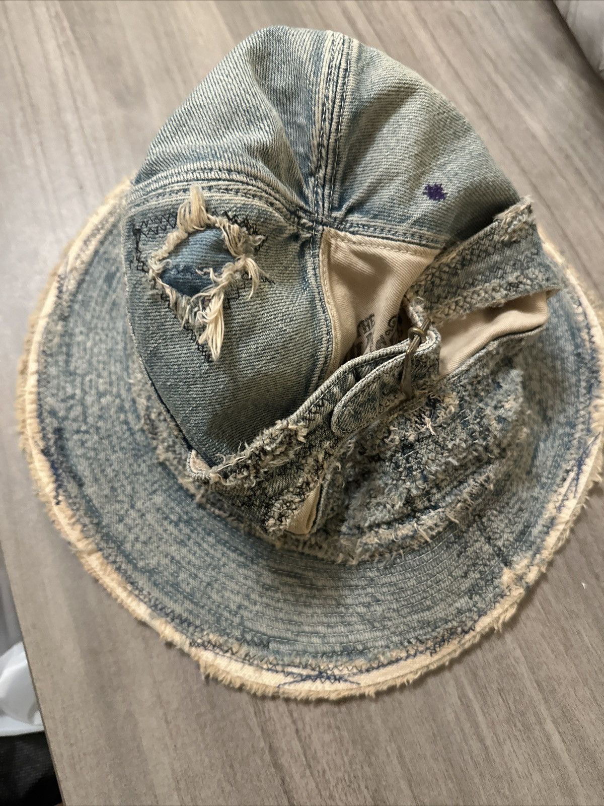 Kapital Kountry Kapital Kountry denim bucket hat Size ONE SIZE - 3 Thumbnail