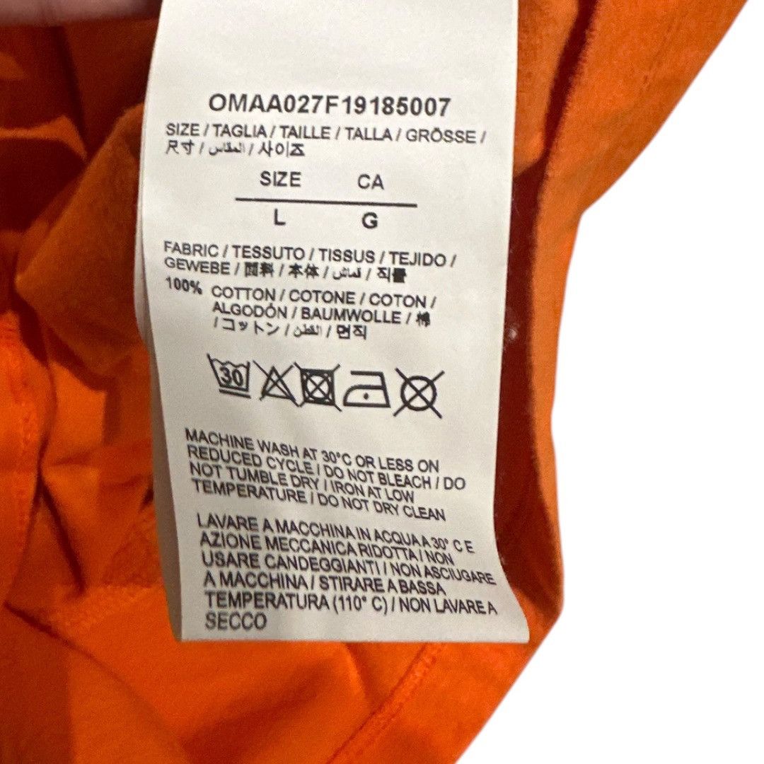Off-White Off-White Industrial Print T-Shirt 'Orange' Size L Size US L / EU 52-54 / 3 - 4 Thumbnail