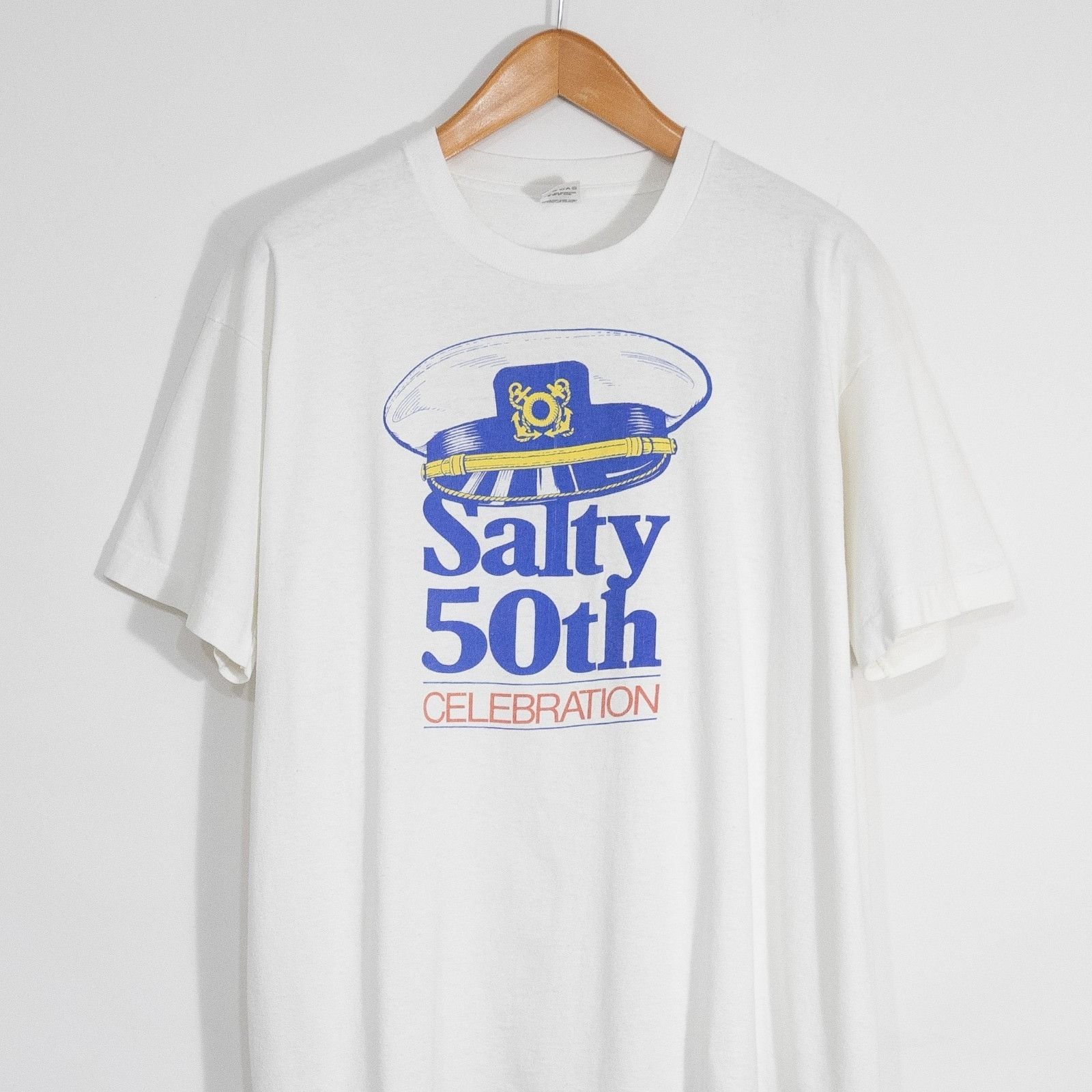 Vintage Vintage 90s Salty 50th WPRO Newstalk 630 T Shirt Mens XL Size US XL / EU 56 / 4 - 2 Thumbnail