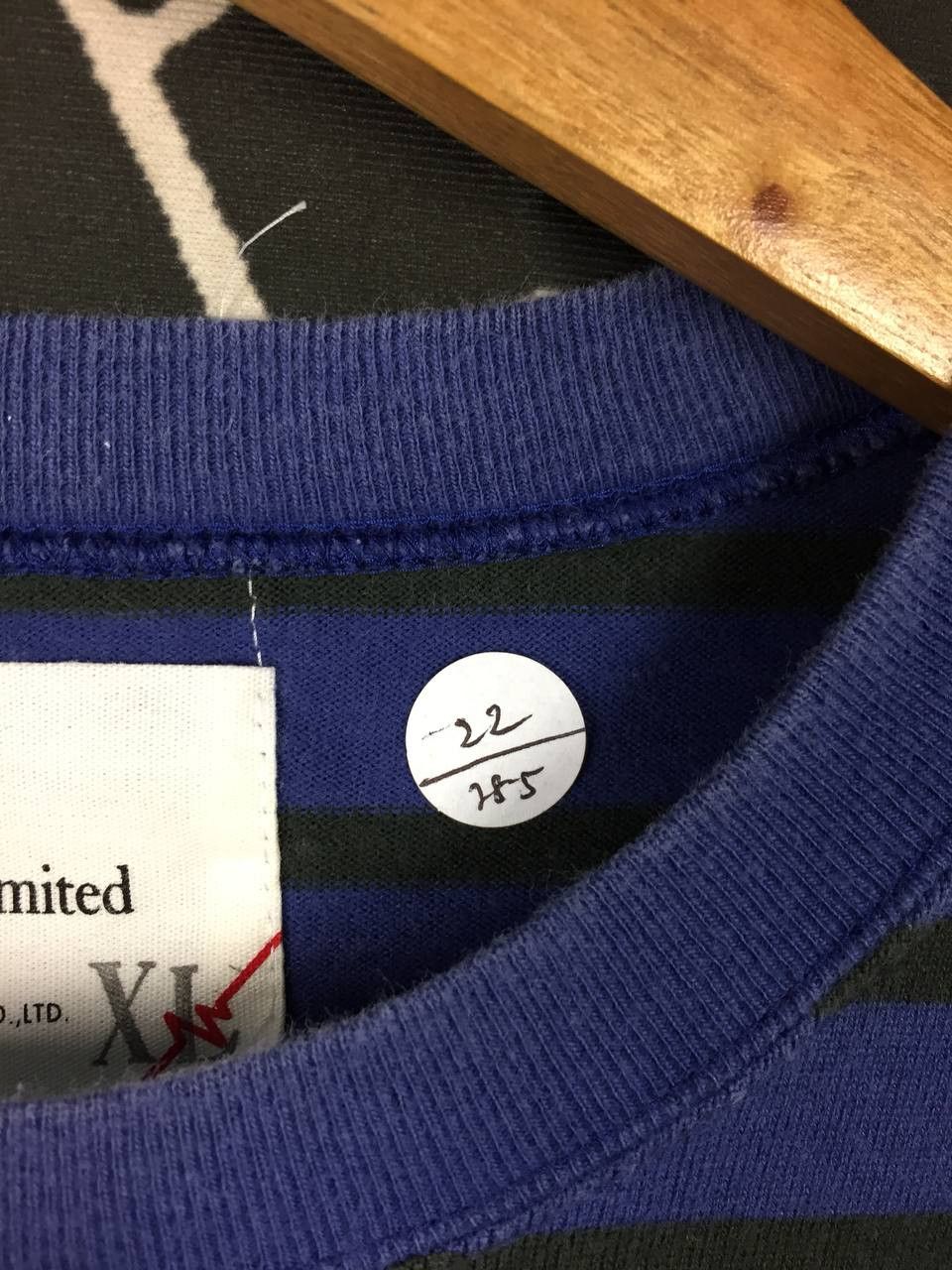 WHIZ LIMITED Whiz Limited Made In Japan Asymmetrical Striped Tee Size US L / EU 52-54 / 3 - 11 Thumbnail