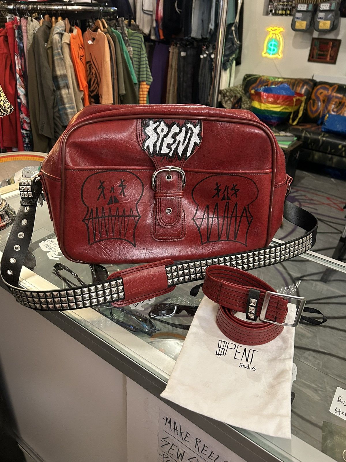 Vintage Vintage Leather Skeleton bag Size ONE SIZE - 1 Thumbnail