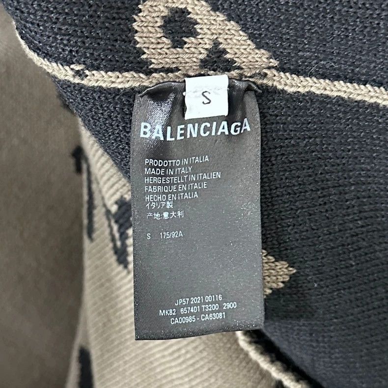 Balenciaga Balenciaga Brown bullet screen full of knitted sweaters Size US S / EU 44-46 / 1 - 5 Thumbnail