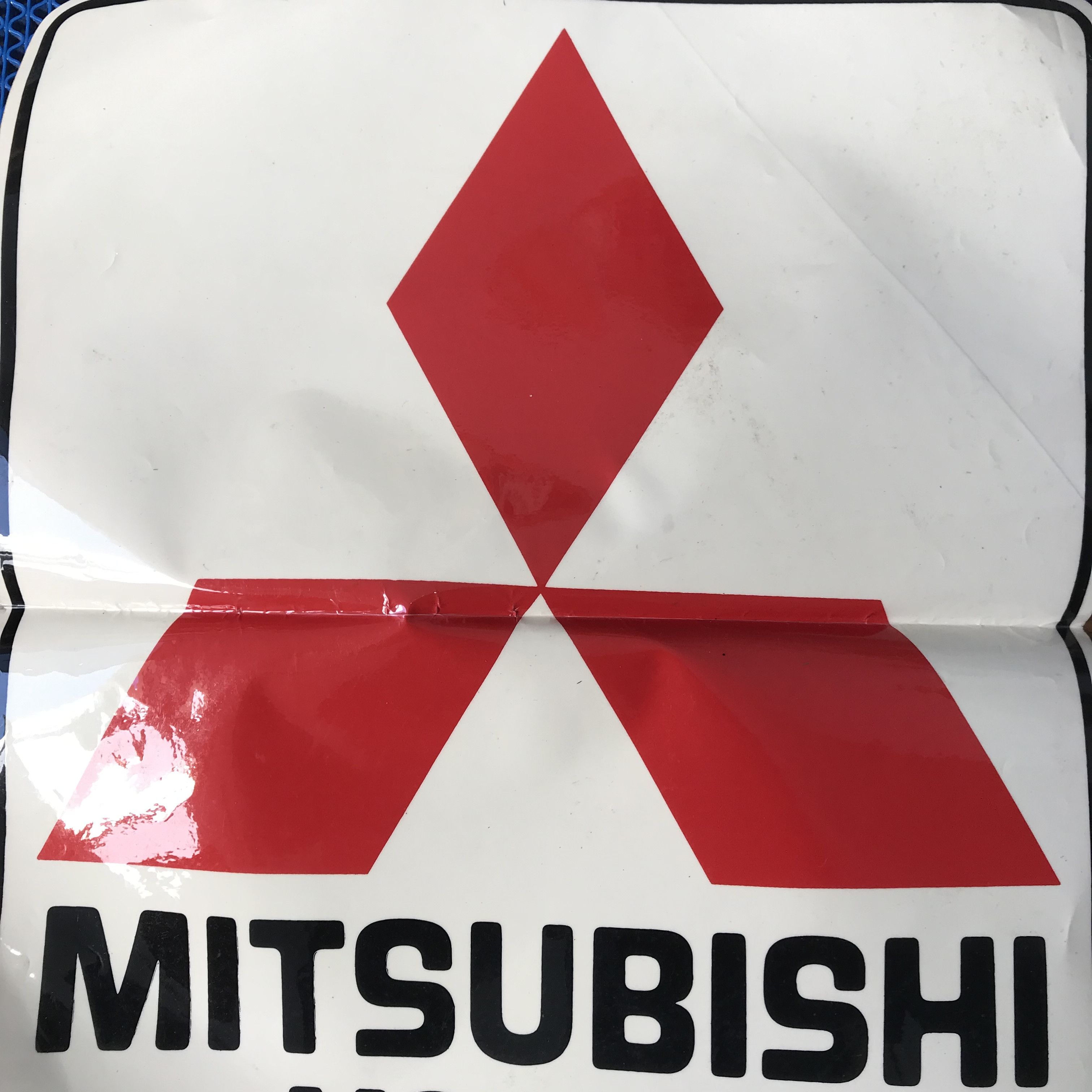 Vintage Vintage Retro Mitsubishi Decal Big Size Brand new Size ONE SIZE - 4 Thumbnail