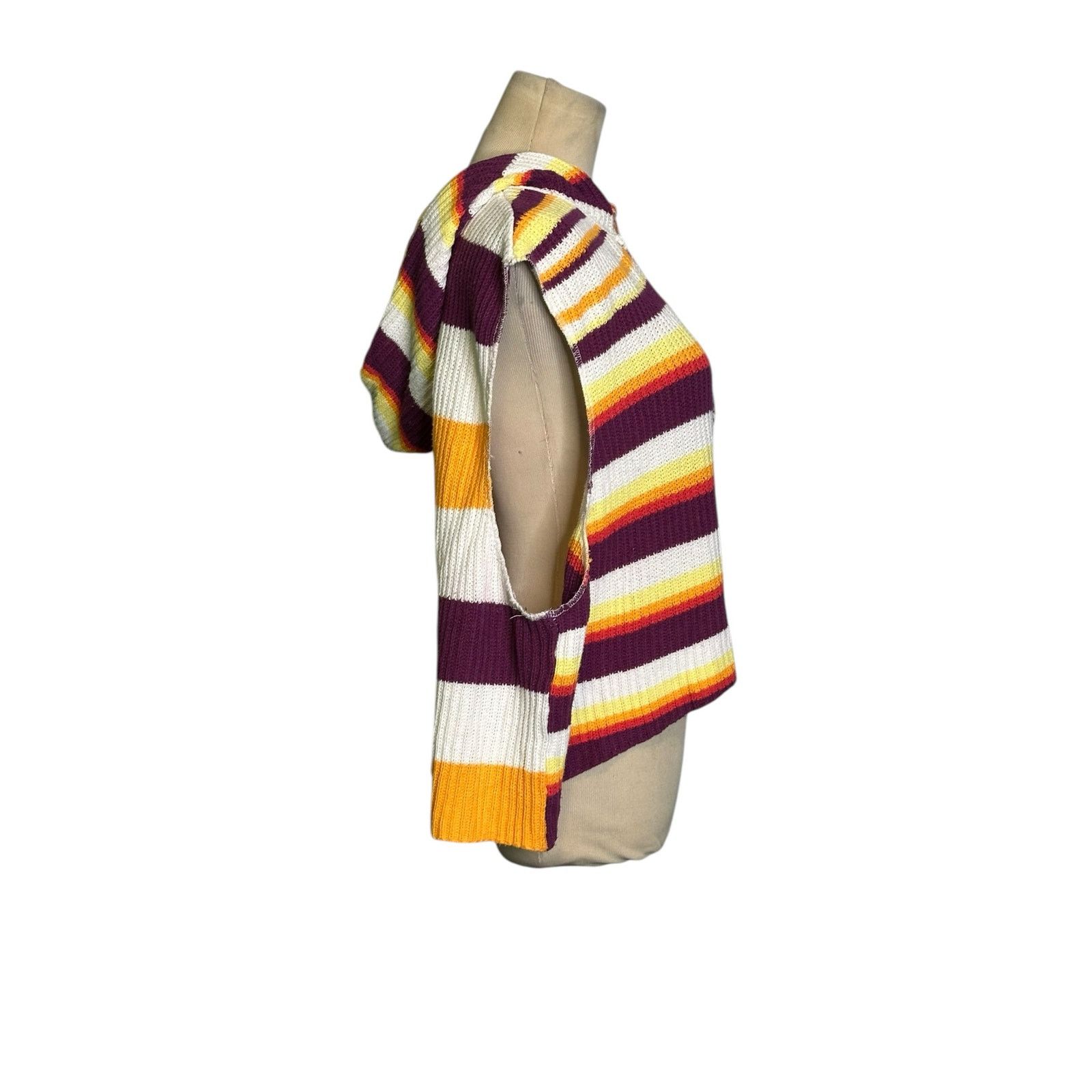 Bdg BDG colorful striped slouchy hoodie sweater Vest Size XS Size XS / US 0-2 / IT 36-38 - 8 Thumbnail