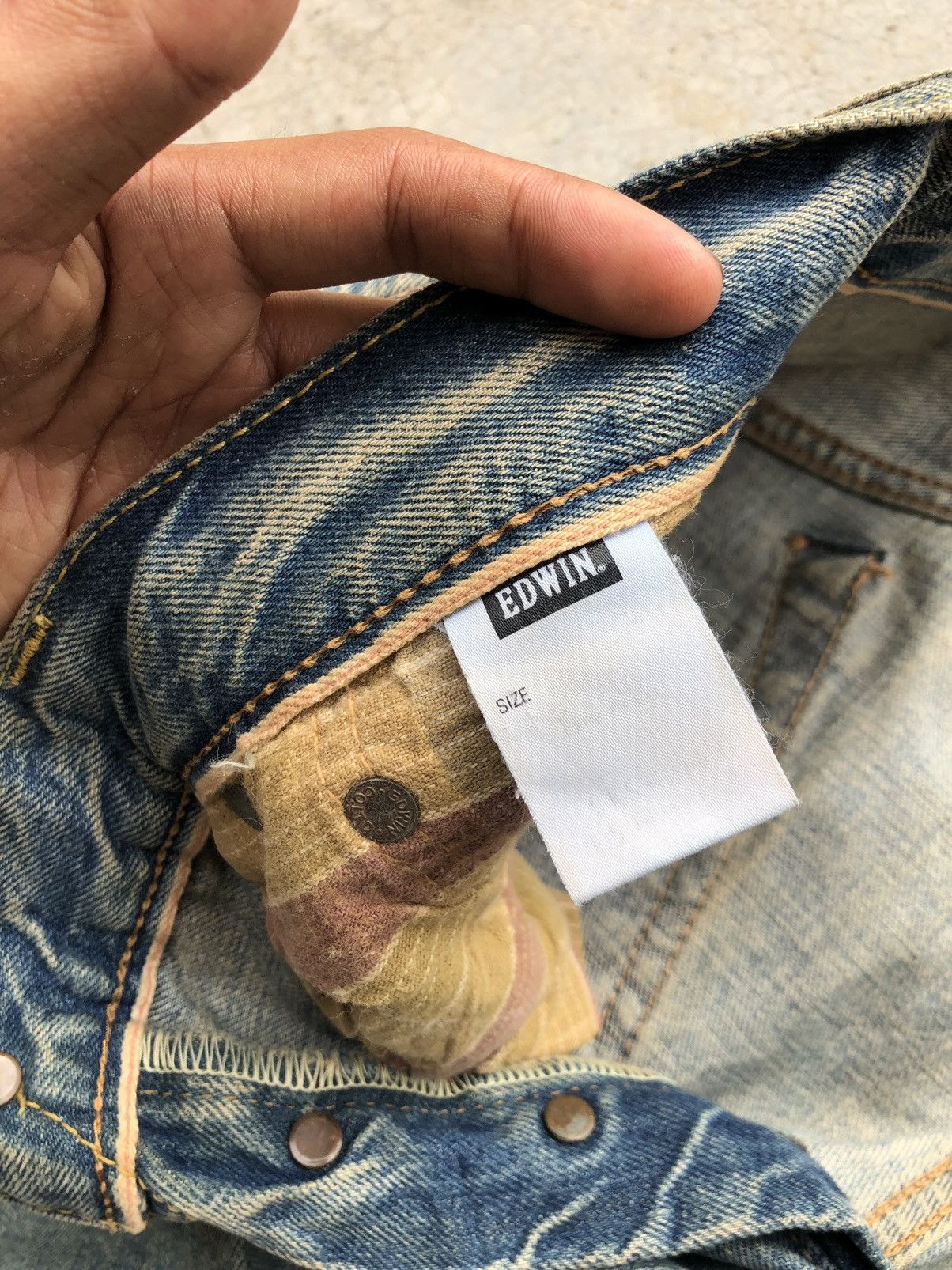 Edwin RUSTY BLUE EDWIN SELVEDGE DENIM Size US 35 - 2 Thumbnail