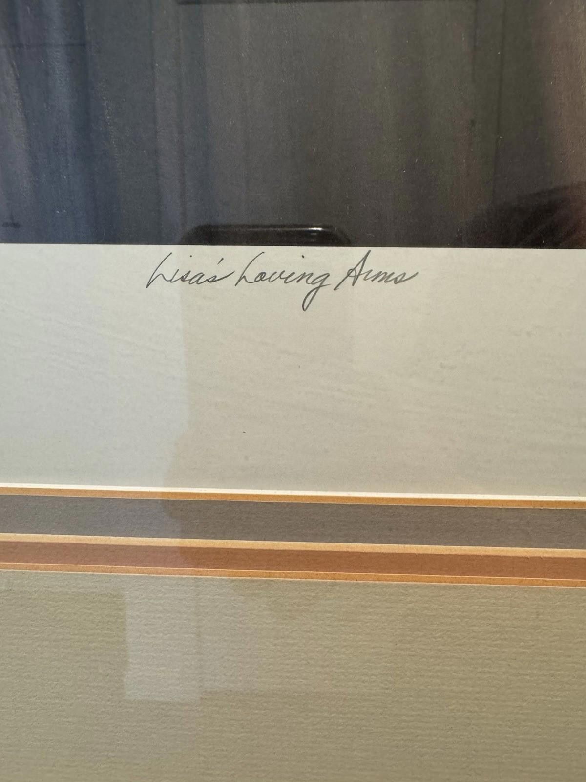 Other Sue Etem Lisa's Loving Arms Signed Lithograph 144/350 Framed Size ONE SIZE - 6 Thumbnail