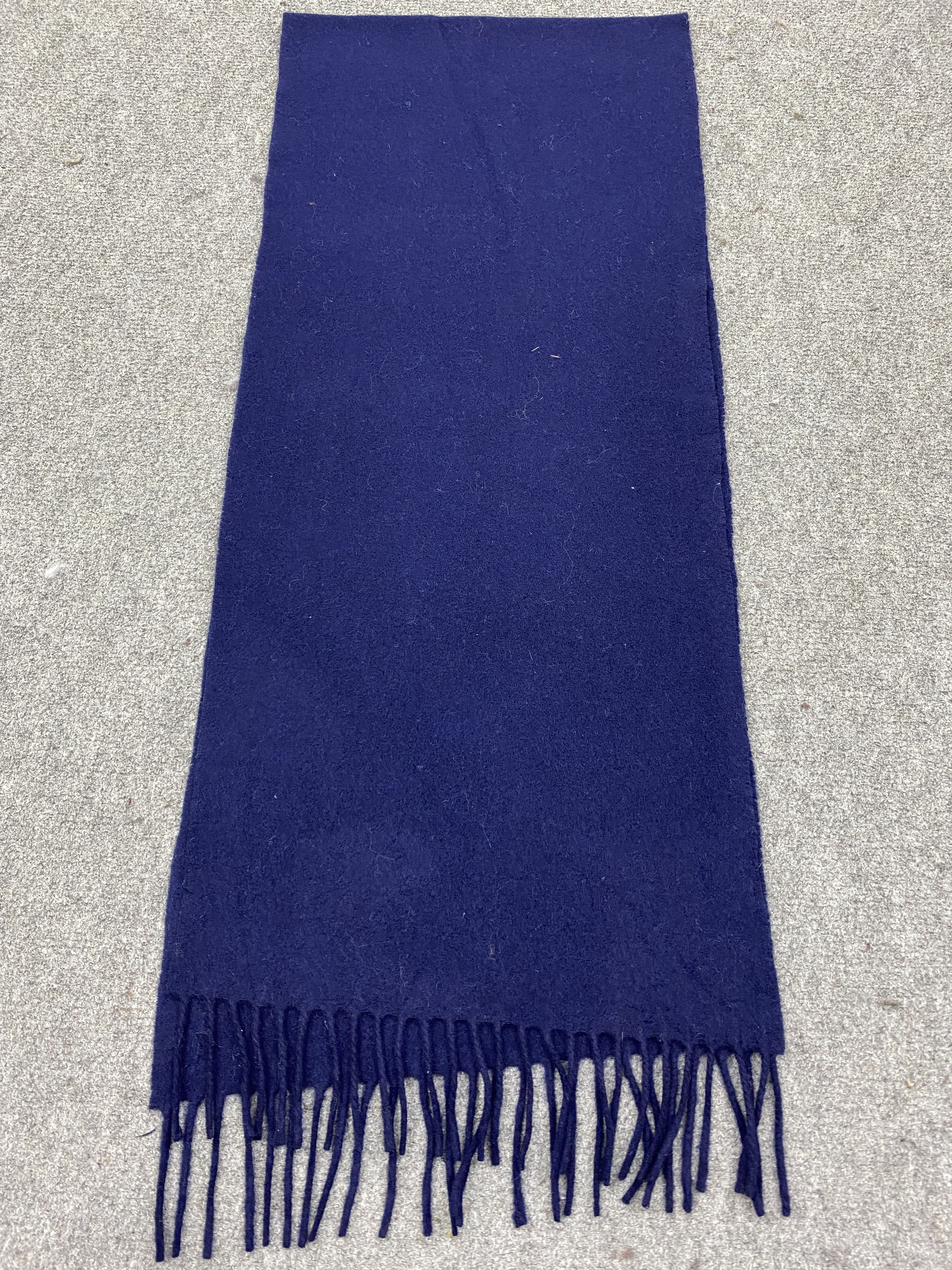 MCM MCM Plain Grey Wool Scarf Muffler SC0310 Size ONE SIZE - 4 Thumbnail
