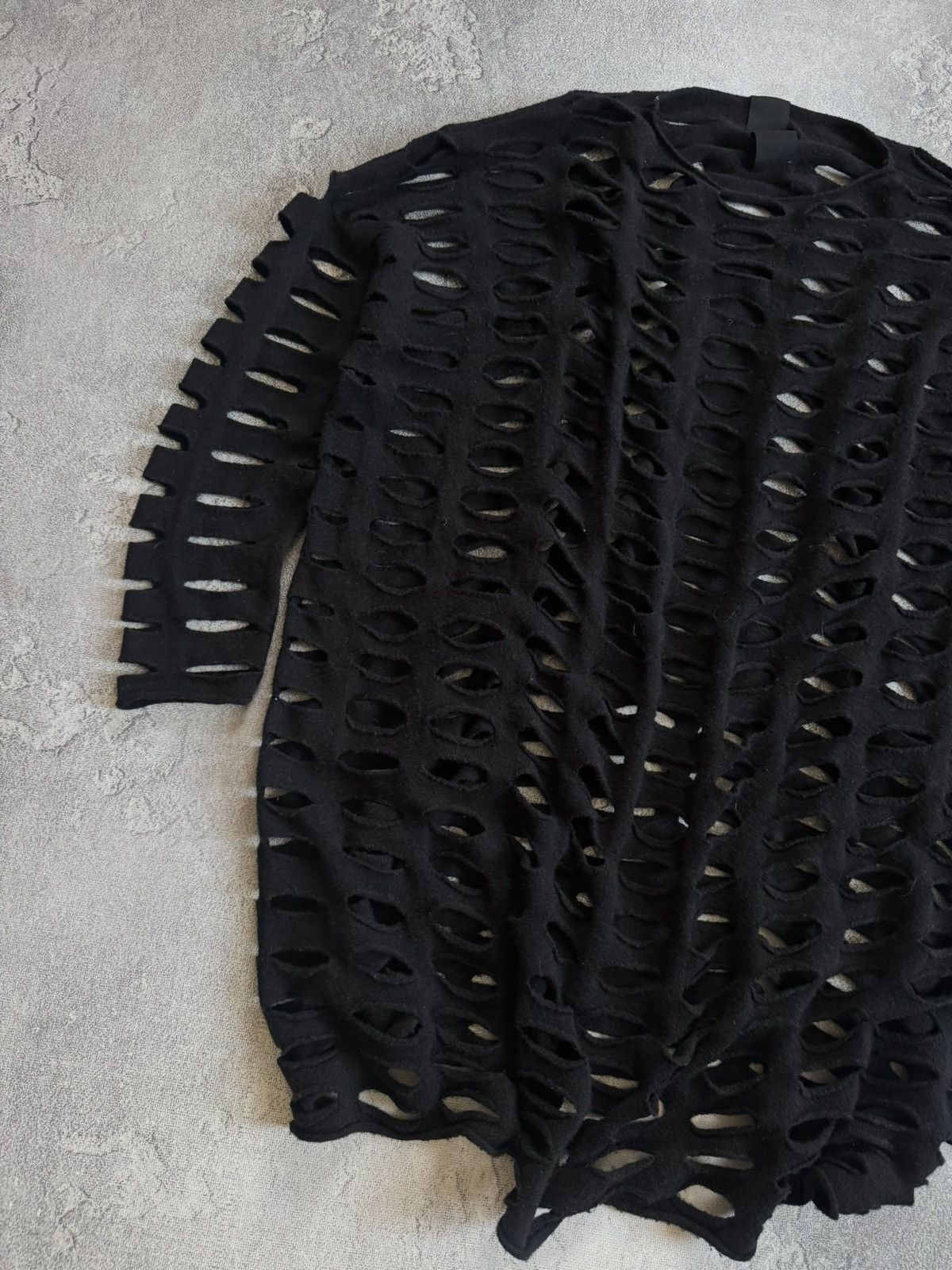 Rundholz Rundholz S/size full of holes dress 👗 avantgarde long sleeve Size S / US 4 / IT 40 - 2 Thumbnail