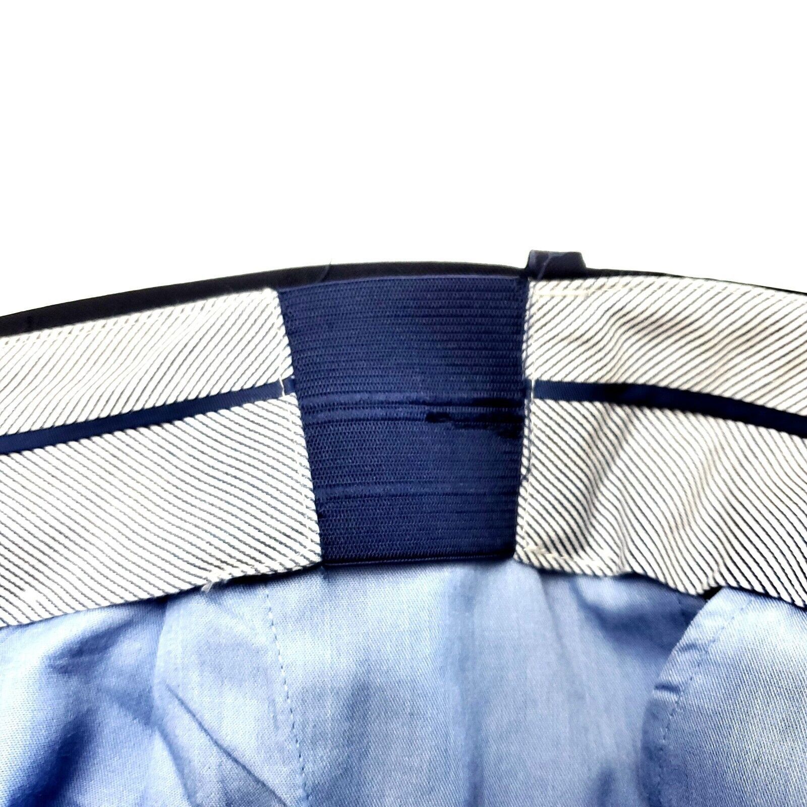 Hart Schaffner Marx Hart Schaffner Marx Wool Dress Pants 36/28 Blue Elastic Wais Size 36R - 5 Thumbnail