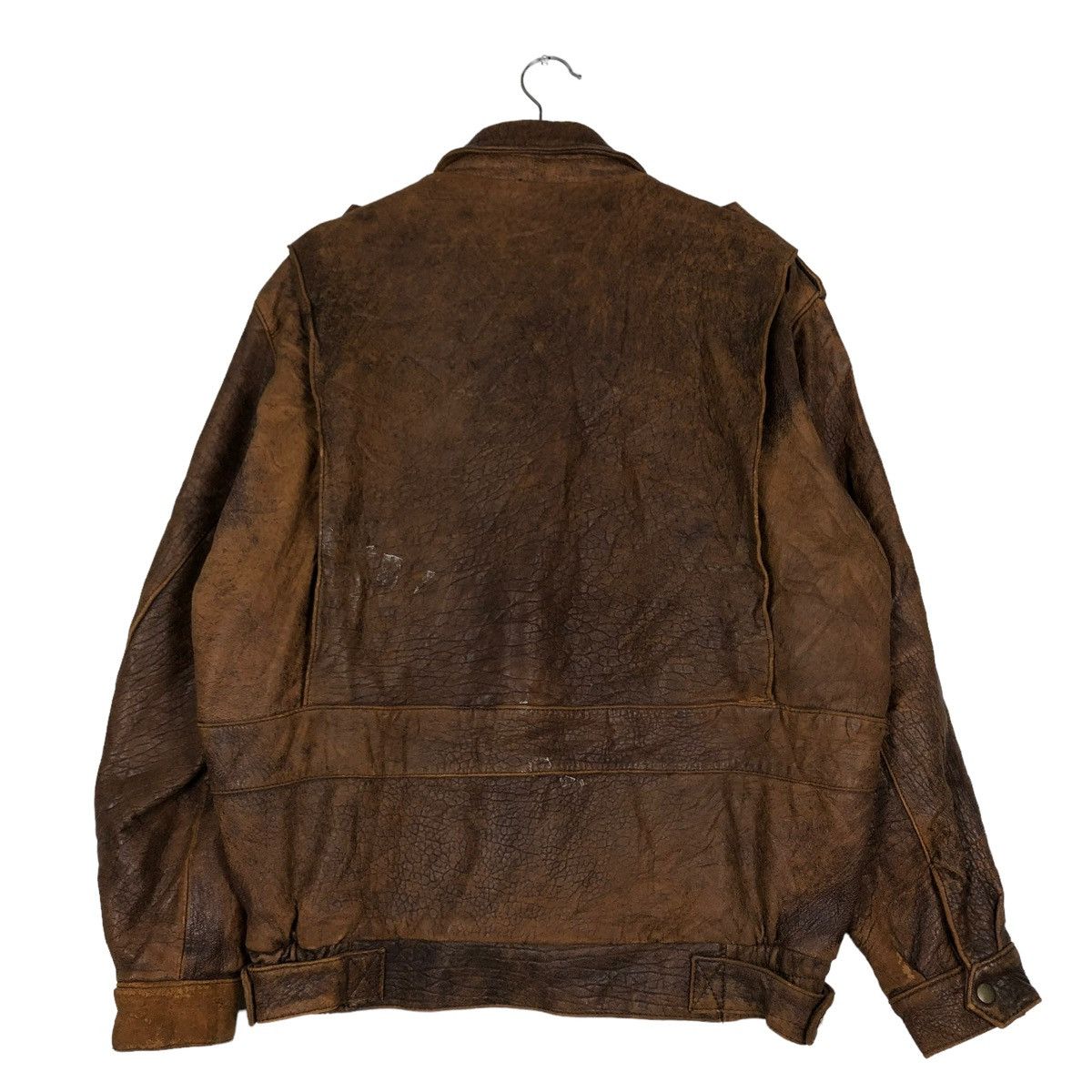 Japanese Brand 🔥VINTAGE FLY GENUINE LEATHER JACKET JAPAN ISSEY MIYAKE Size US L / EU 52-54 / 3 - 8 Thumbnail