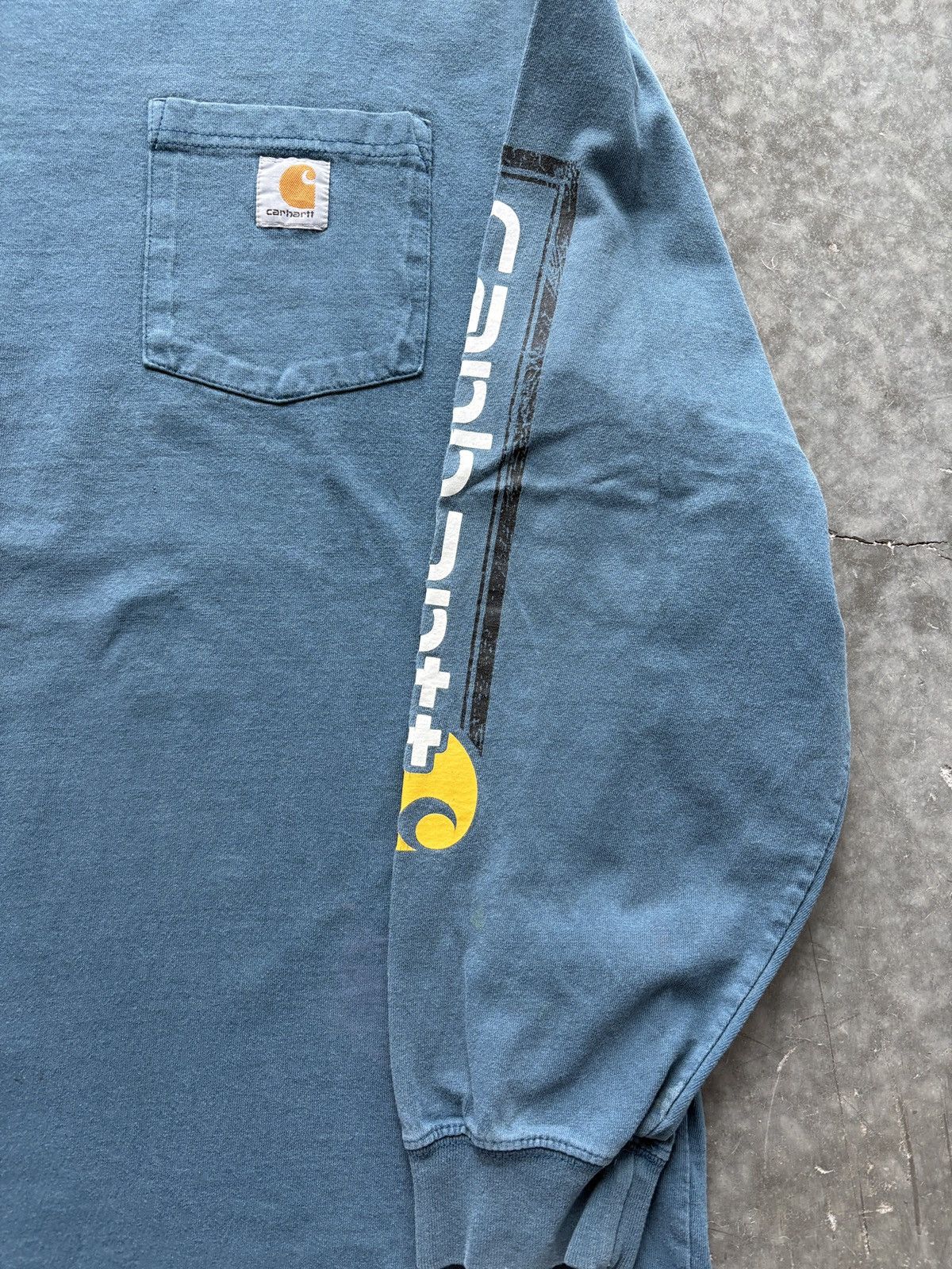 Carhartt Vintage Y2K Carhartt Longsleeve Pocket Tee Size US XL / EU 56 / 4 - 3 Thumbnail