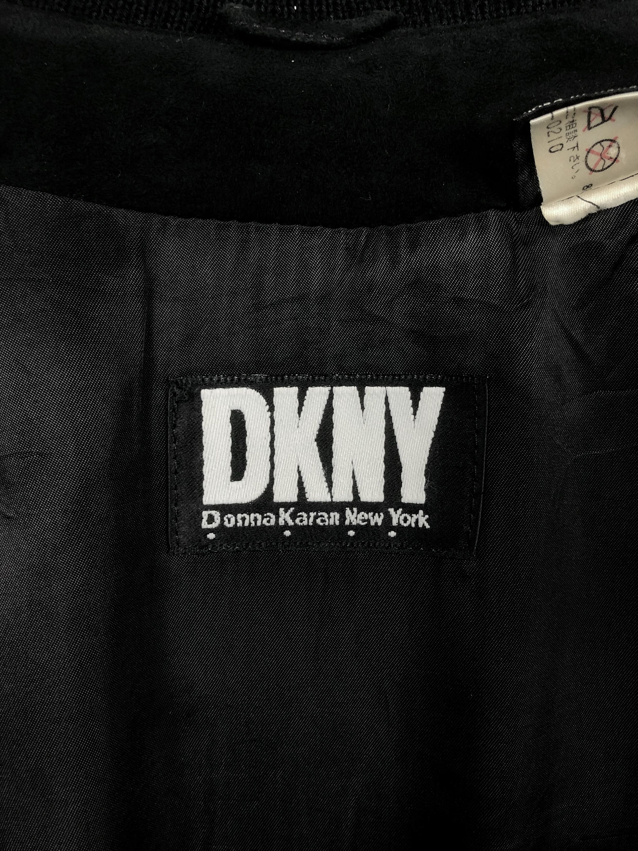 DKNY Rare Vintage 90s DKNY Lambsuede Leather Bomber Jacket Size US L / EU 52-54 / 3 - 11 Thumbnail