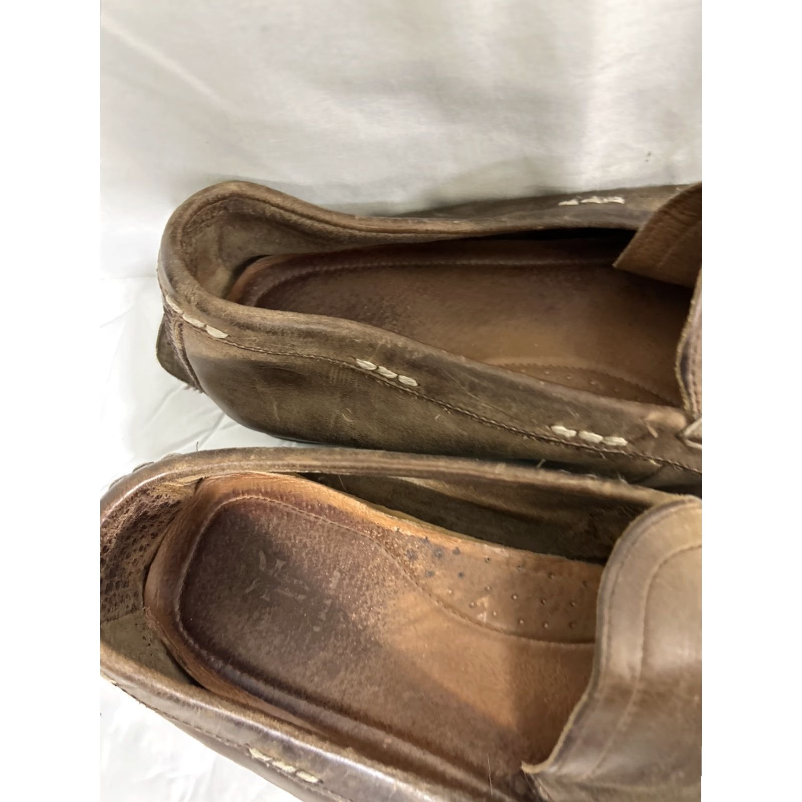 Frye Frye Lewis Venetian Mens Size 10.5 D Brown Casual Loafers Flaw Needs Repair Size US 11 / EU 44 - 5 Thumbnail