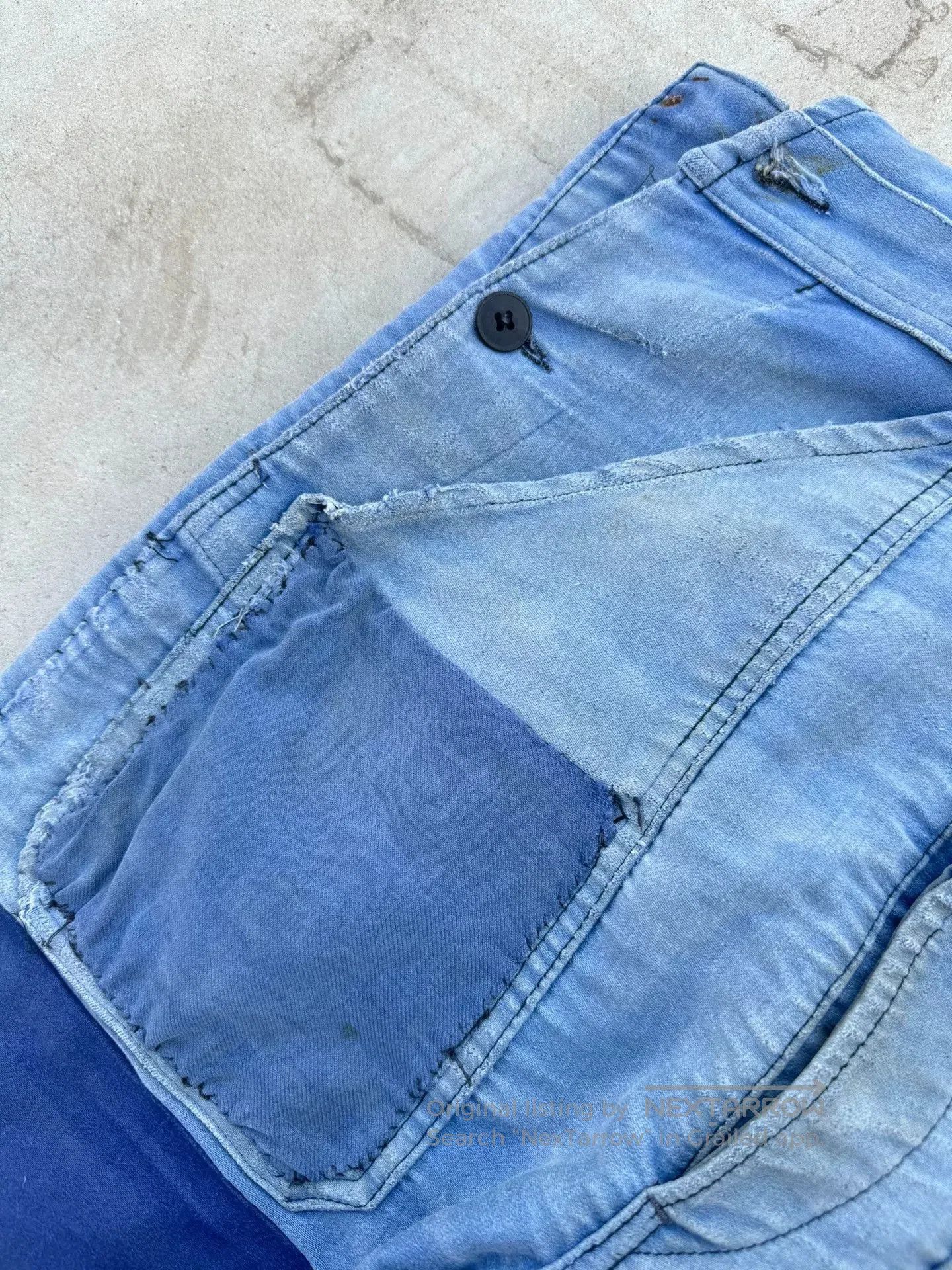 Vintage Vintage 50s French Work Overalls. Size US 28 / EU 44 - 3 Thumbnail