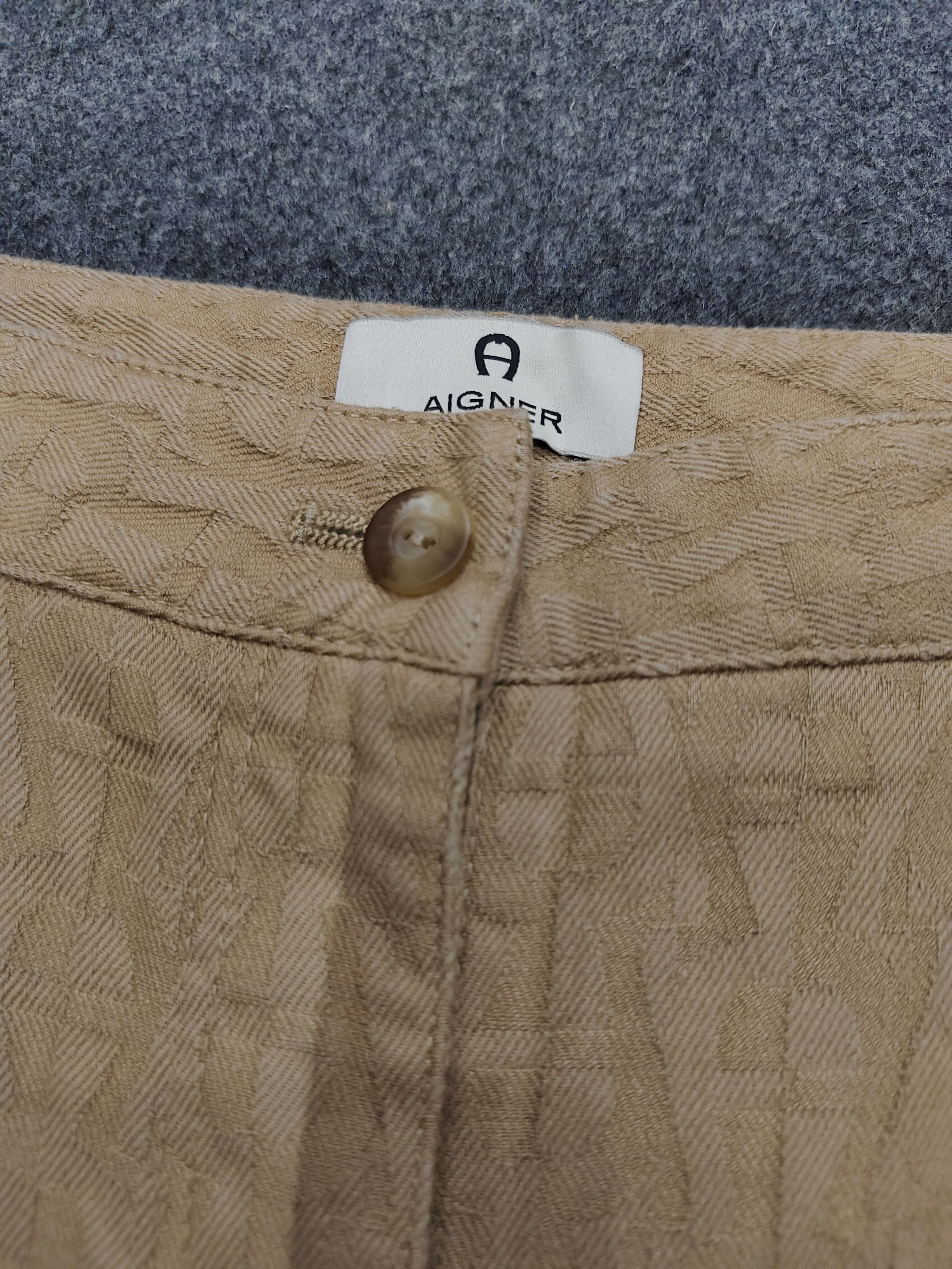 Aigner Aigner - Quiet Luxury Monogram Italian Design Slim Straight Size 28" / US 6 / IT 42 - 6 Thumbnail