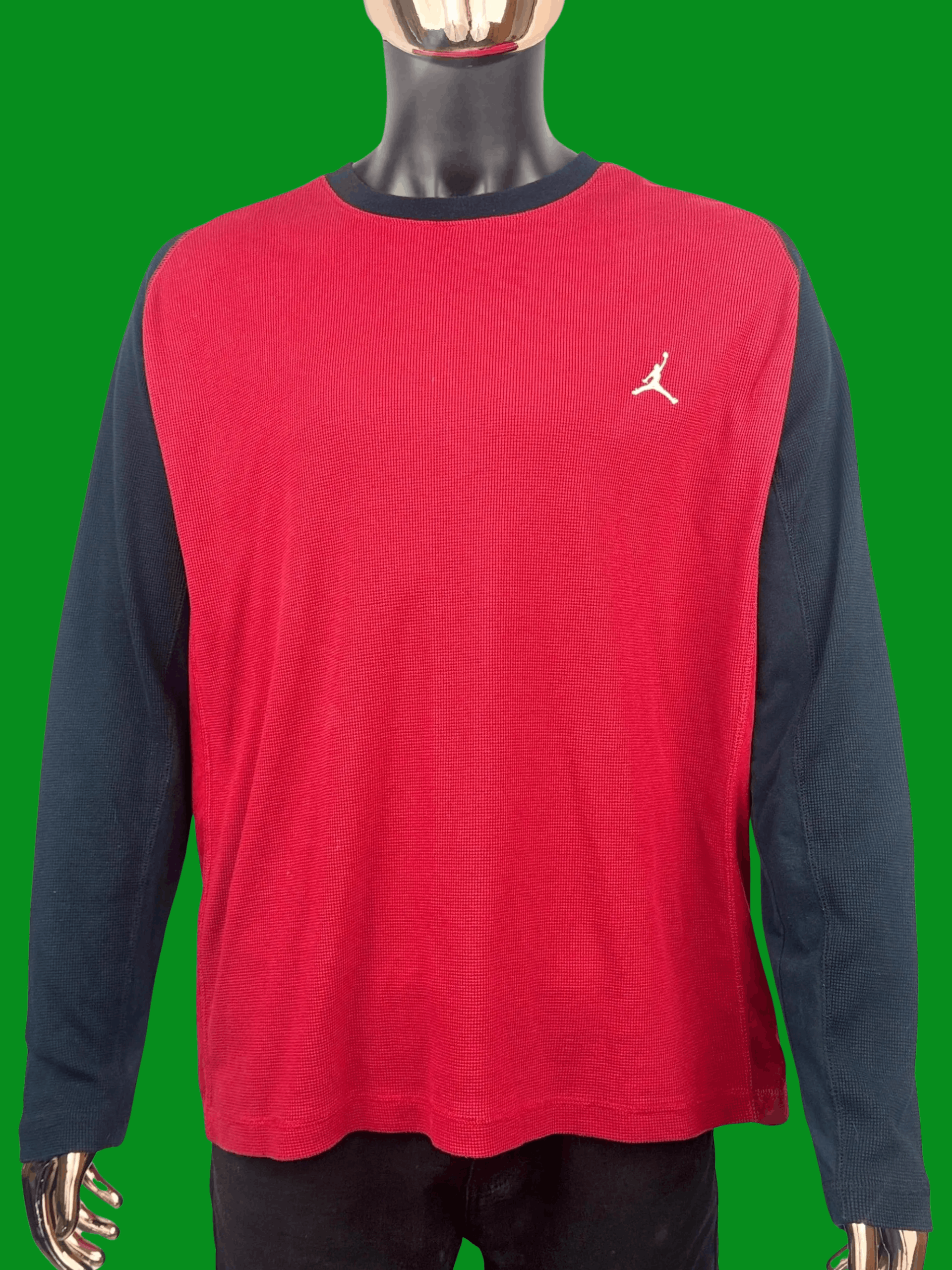 Jordan Brand VTG Y2K Air Jordan Waffle Knit Thermal Size US XXL / EU 58 / 5 - 1 Thumbnail