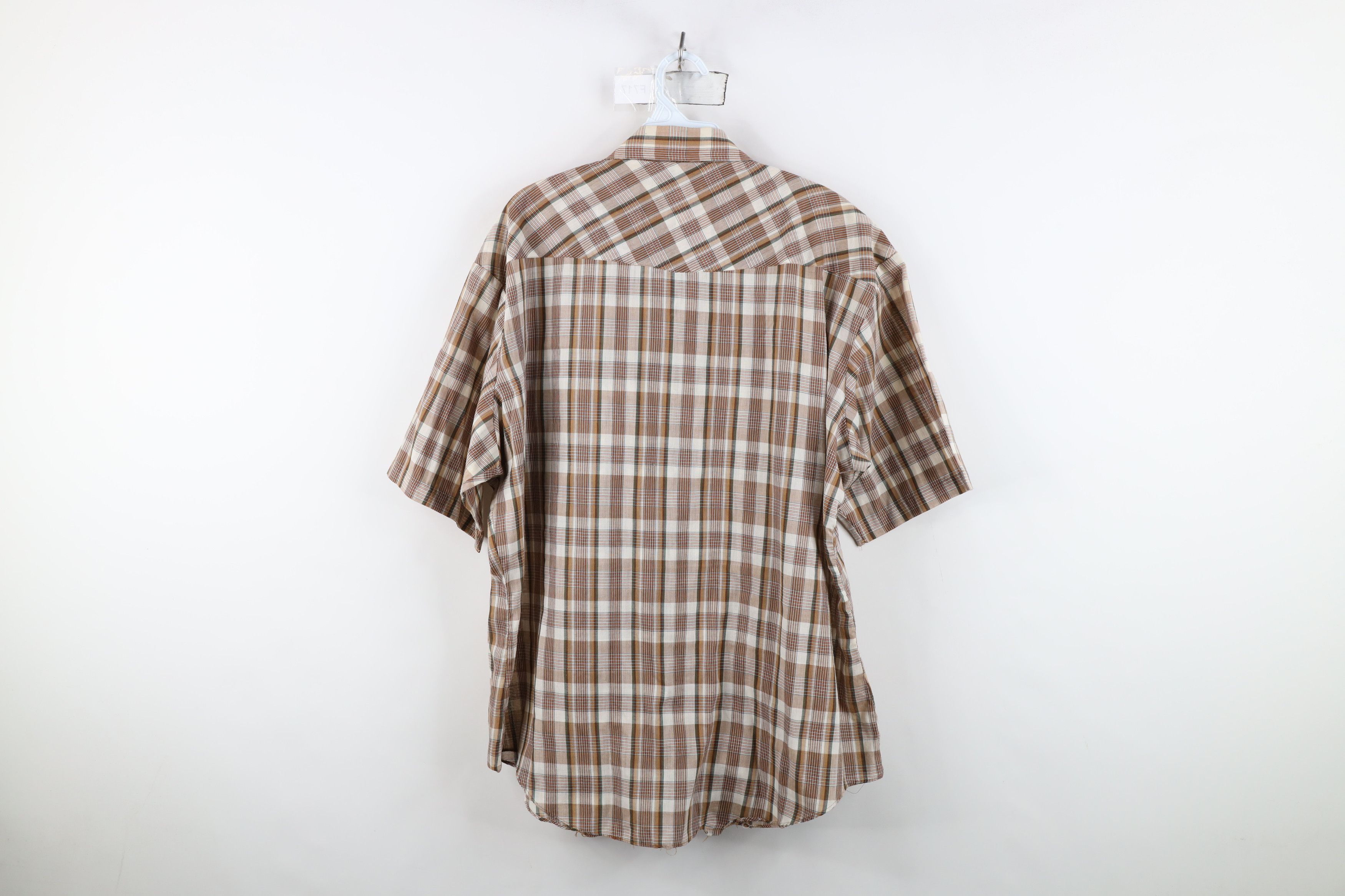 Vintage Vintage 70s Streetwear Western Short Sleeve Button Shirt Size US XL / EU 56 / 4 - 12 Thumbnail