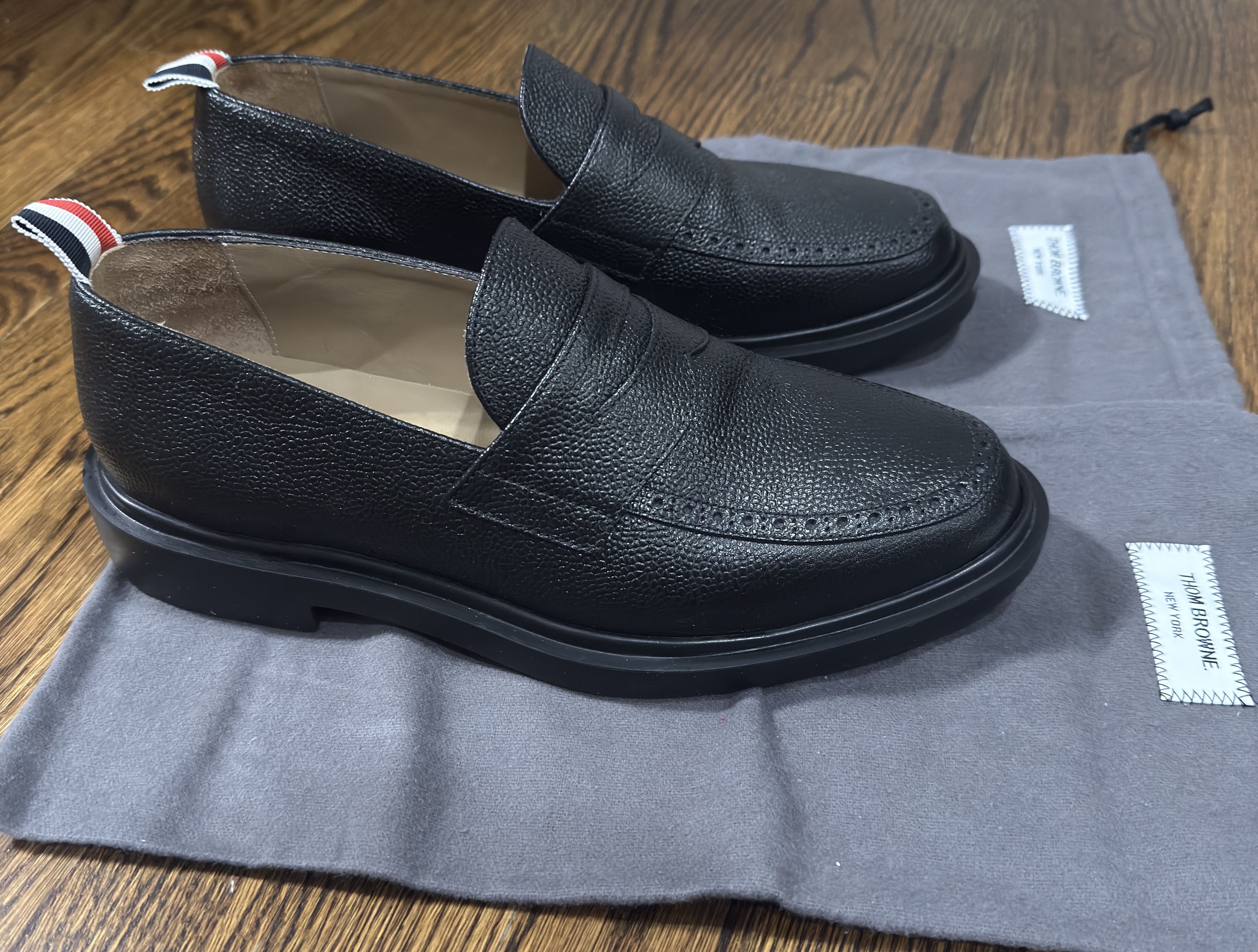 Thom Browne Thom Browne Pebble Grain Penny Loafer Black Size 8 Size US 8 / EU 41 - 3 Thumbnail
