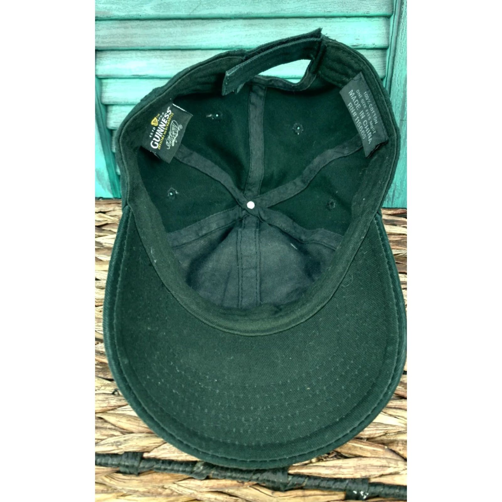 Vintage Guinness Draught Beers Adjustable Black Strapback Cap Hat Mens Baseball Cap Shirt/Hat Size ONE SIZE - 6 Thumbnail