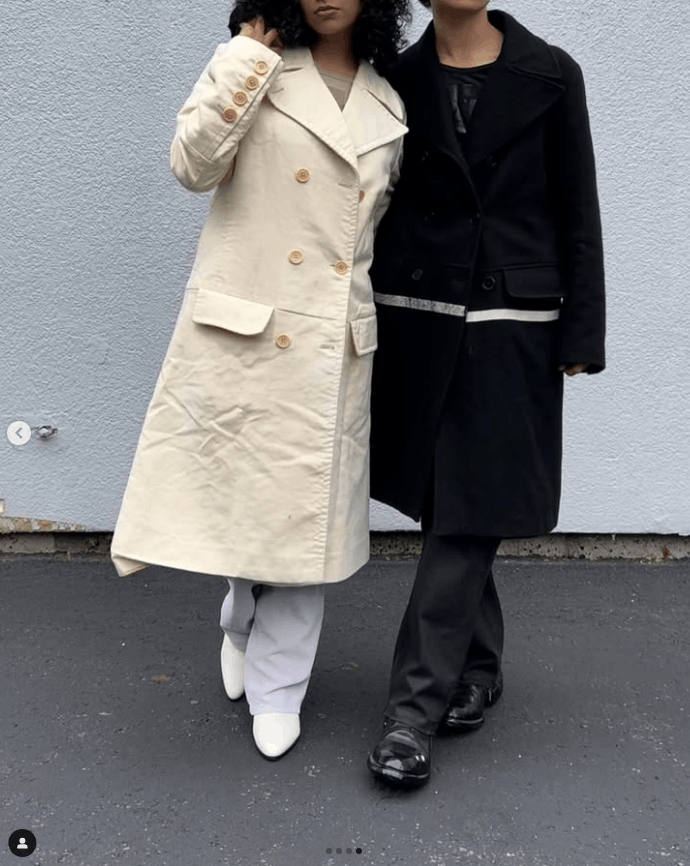 Helmut Lang Helmut Lang AW99 Cream Double Breasted Coat Jacket Size US S / EU 44-46 / 1 - 8 Thumbnail
