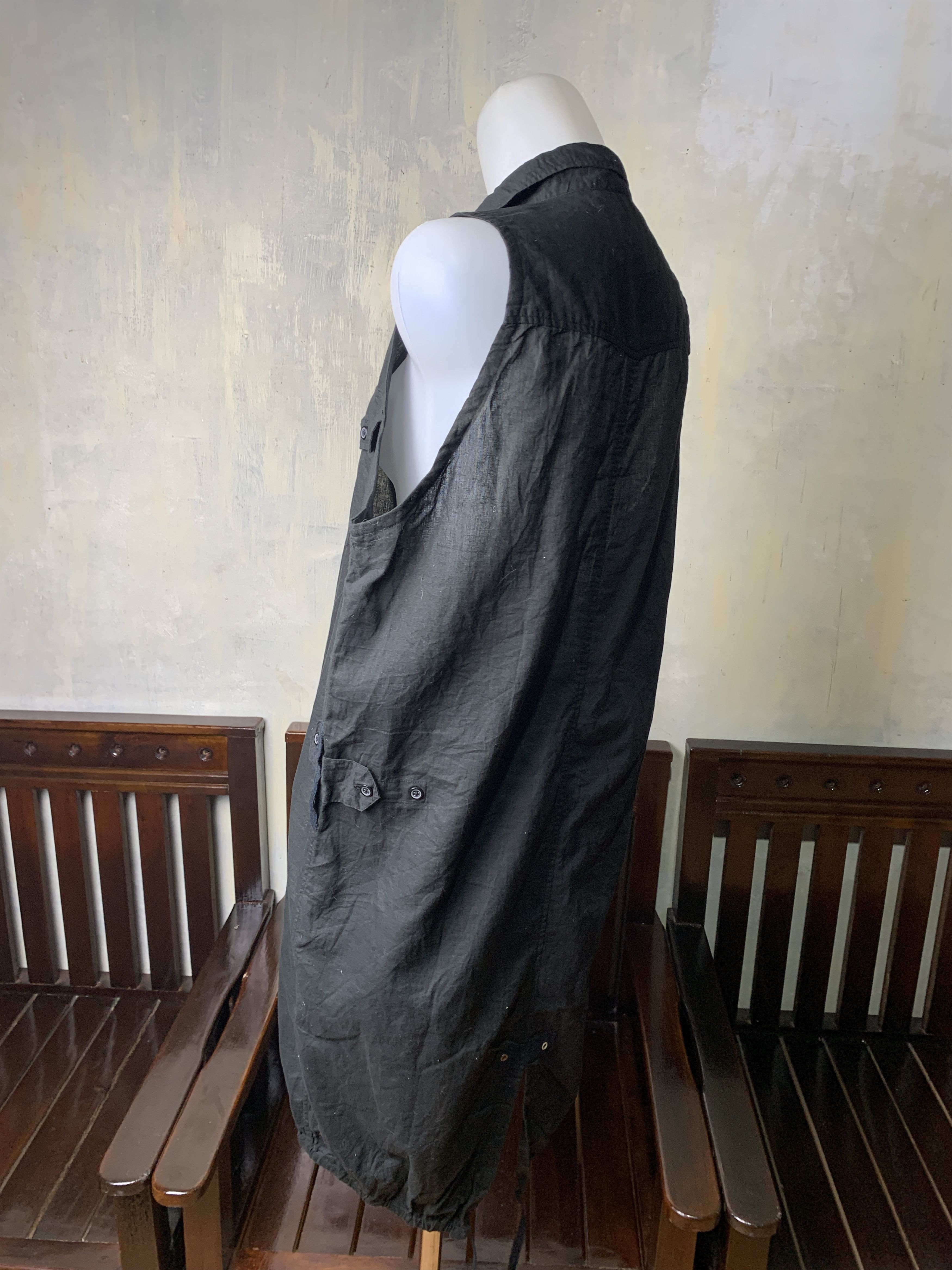 Japanese Brand PPFM Black Parka Dress (M) Size M / US 6-8 / IT 42-44 - 3 Thumbnail