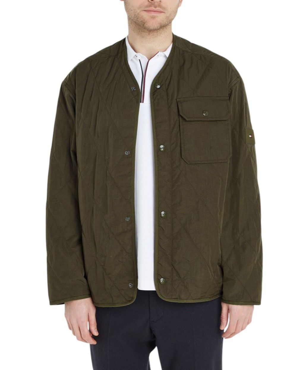 Tommy Hilfiger PACKABLE RECYCLED LINER L Khaki Green Padded Jacket 85622 Size US L / EU 52-54 / 3 - 2 Thumbnail