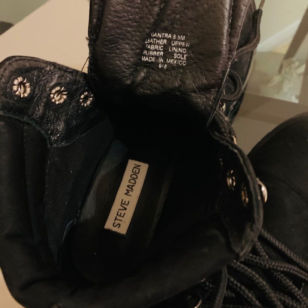 Steve Madden 💲💰SALE💰💲 Steve Madden BN black boots size 8.5 Size US 11 / IT 41 - 2 Thumbnail