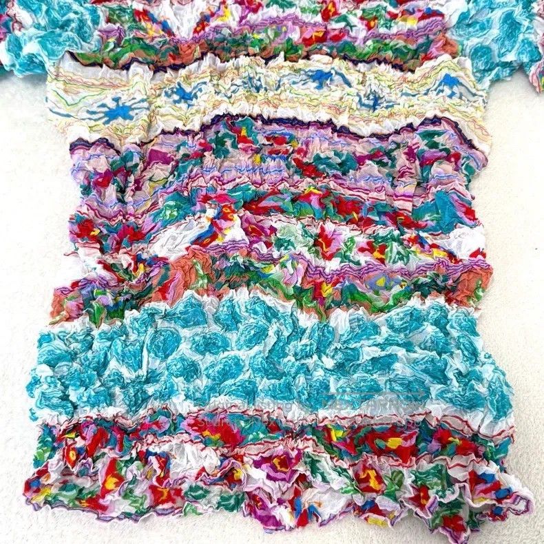 Issey Miyake Issey Miyake Crinkled Oil Painting Top Size M / US 6-8 / IT 42-44 - 3 Thumbnail