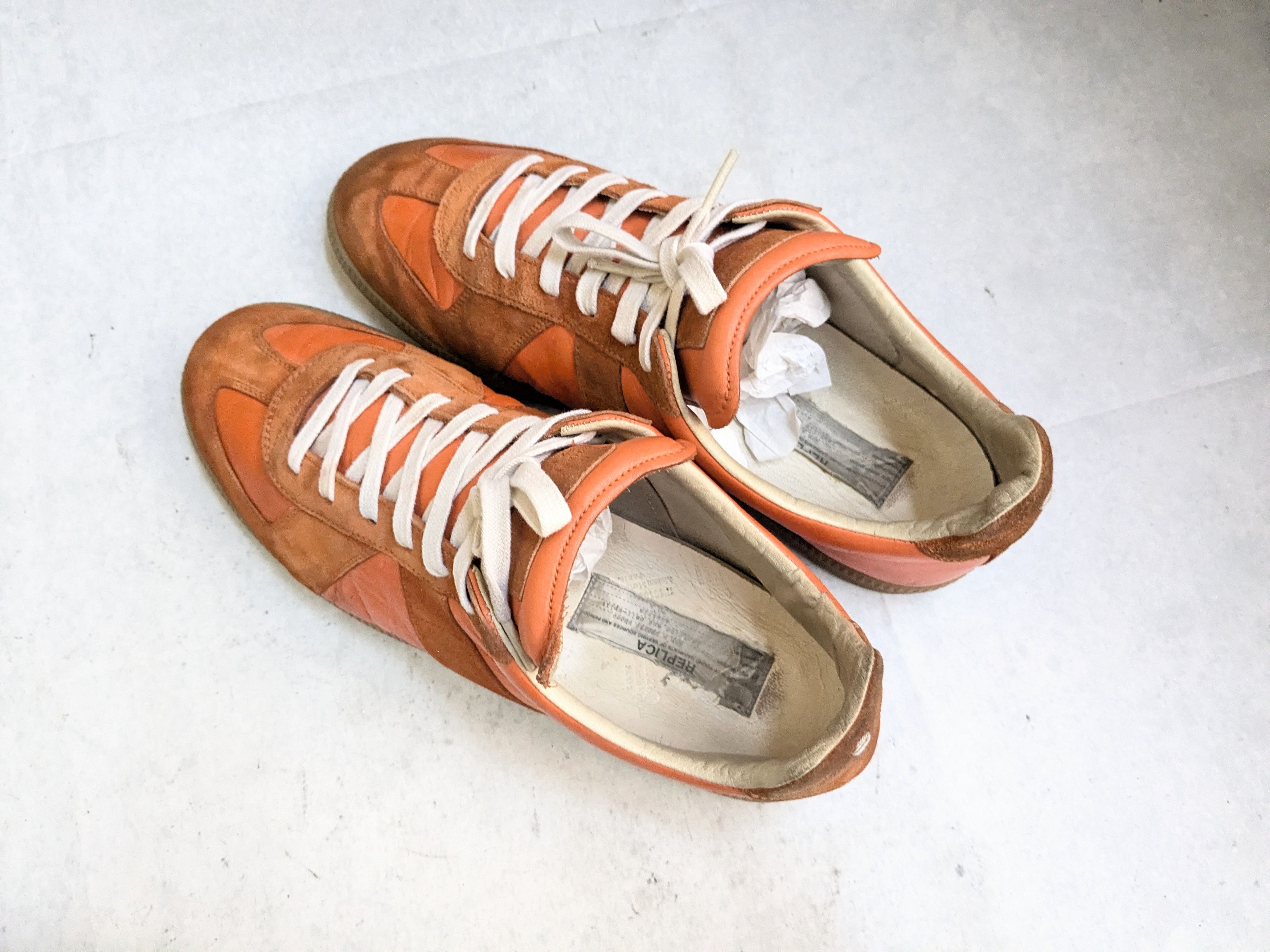 Maison Margiela Maison Margiela's 'Replica' sneakers gat orange 11 44 Size US 11 / EU 44 - 14 Thumbnail