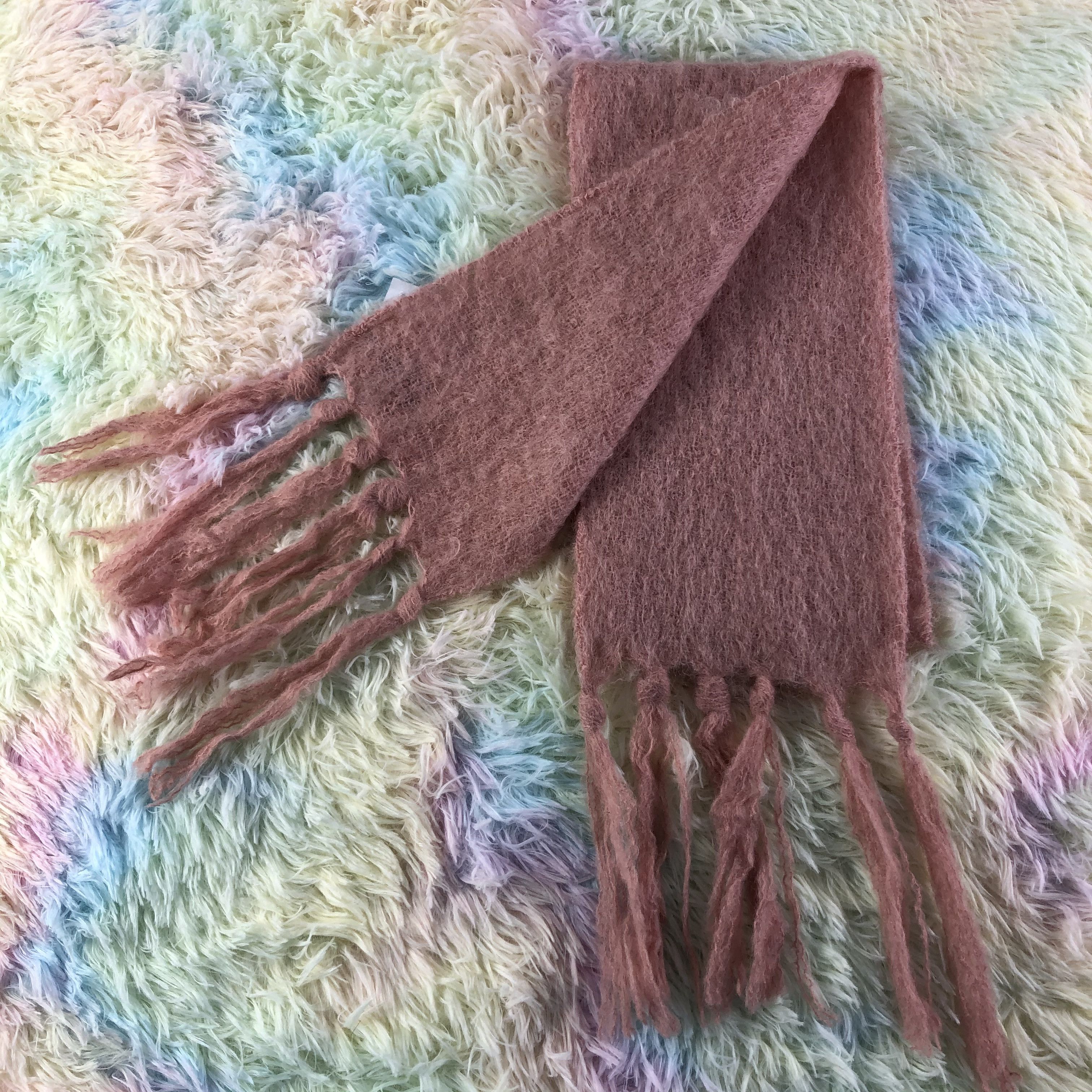 Vintage Mohair Scarf / Muffler / Neckwear - KM290 Size ONE SIZE - 4 Thumbnail