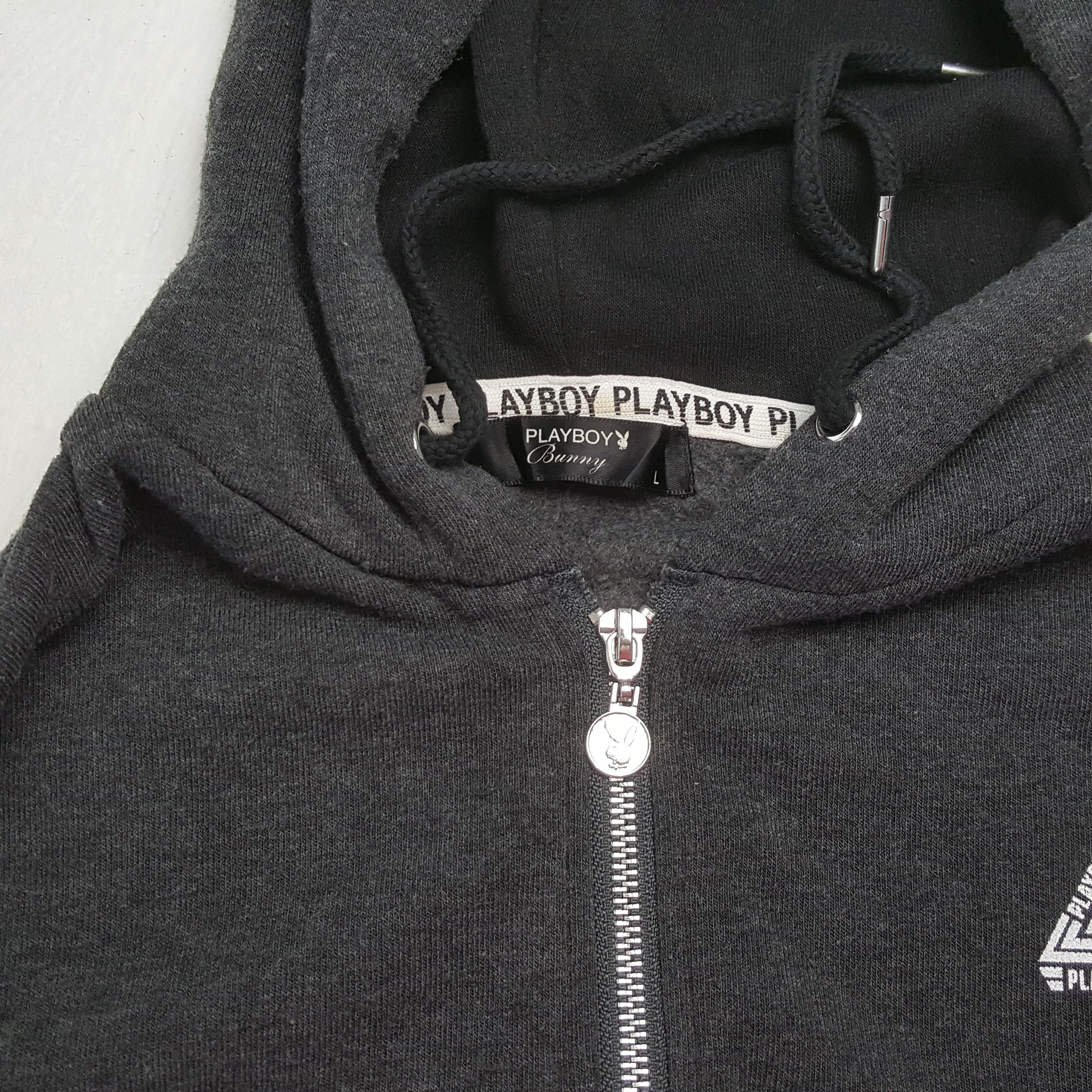 Playboy × Vintage Vintage PLAYBOY Fashion Brand Zipper Hoodies Size US S / EU 44-46 / 1 - 10 Thumbnail