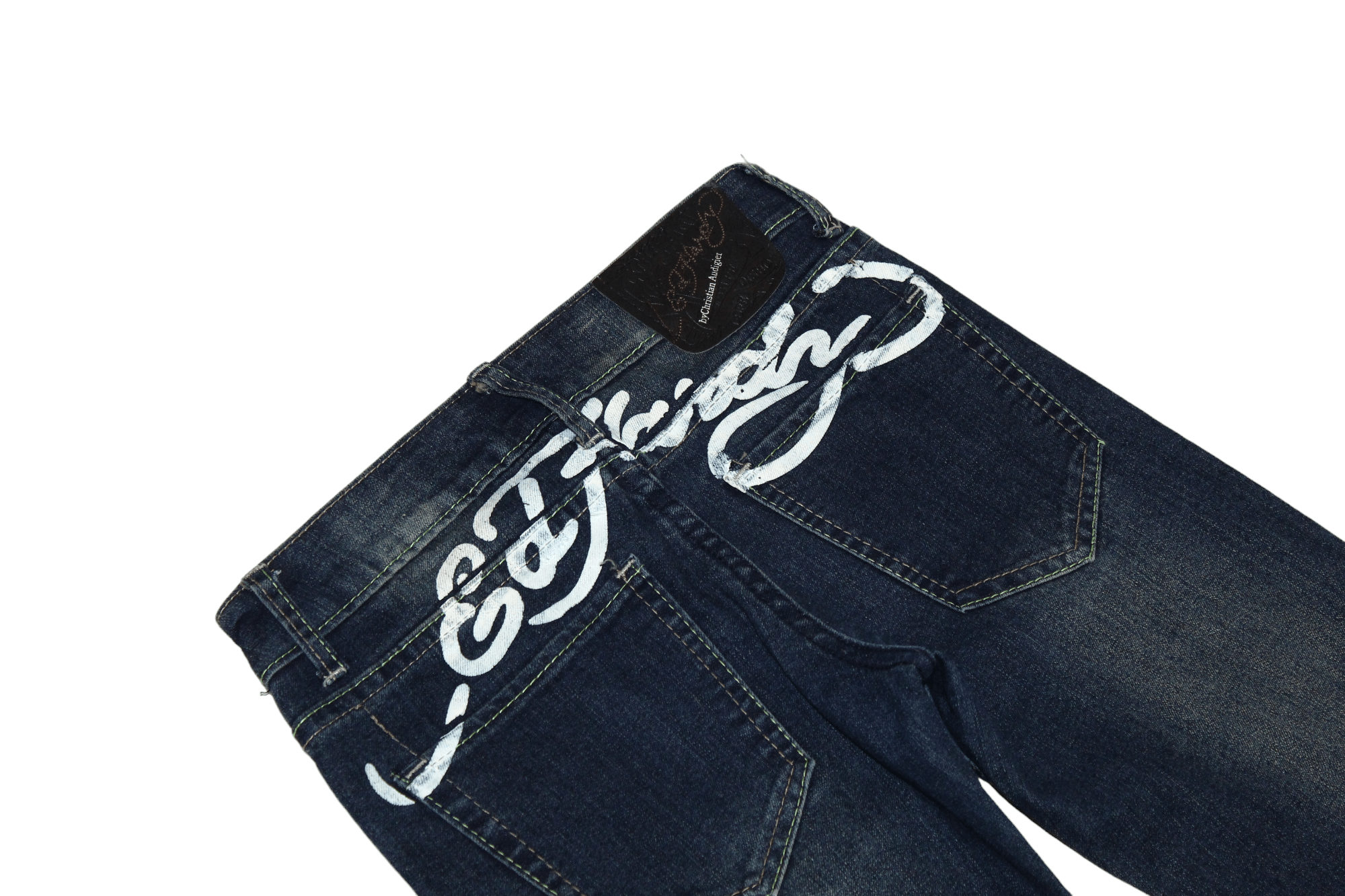 Christian Audigier Ed Hardy Christian Audigier rhinestones trim skinny jeans Size 28" / US 6 / IT 42 - 9 Thumbnail