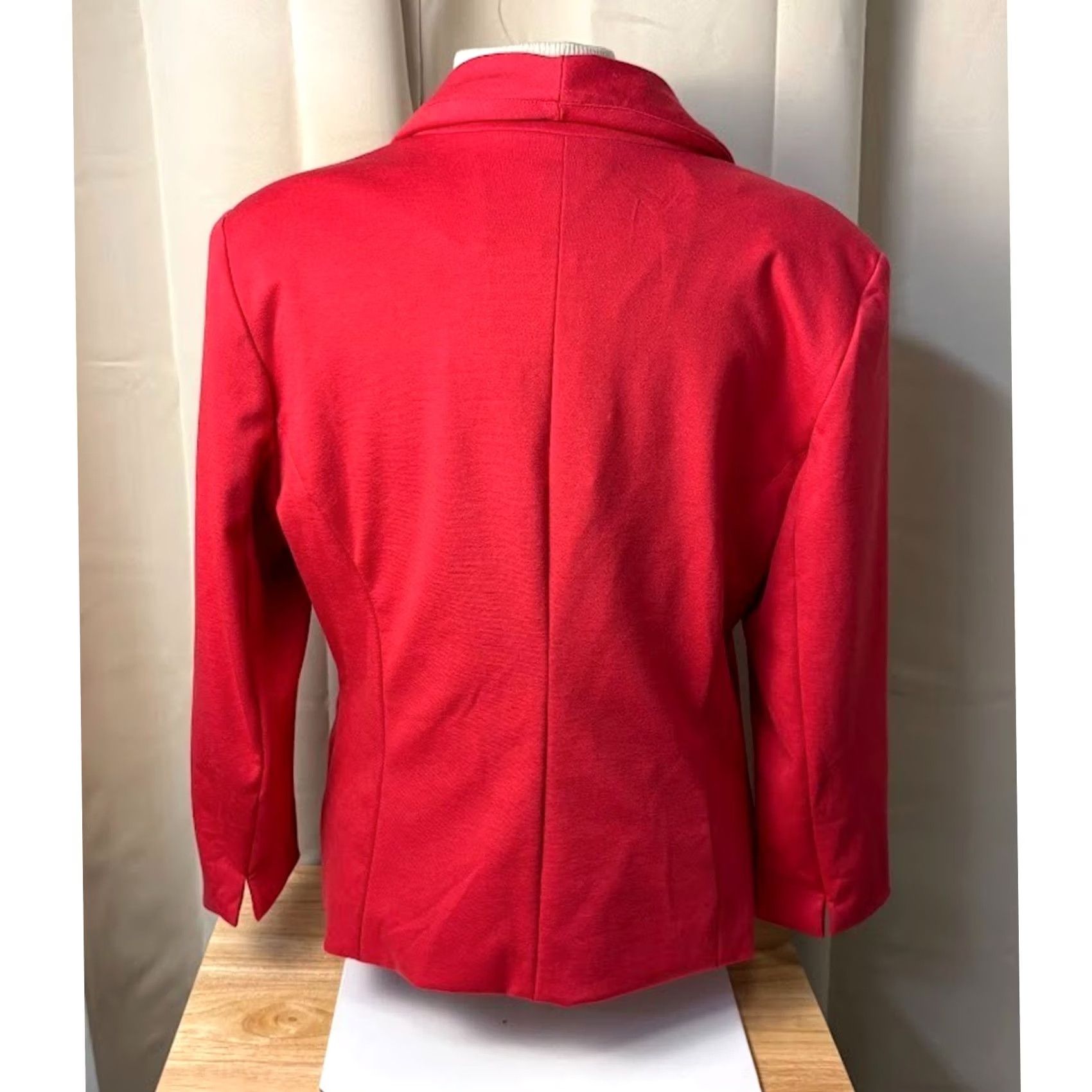 Mossimo Mossimo Blazer Red Knit One Button NWT Size L Women Vintage: No? Size L / US 10 / IT 46 - 3 Thumbnail