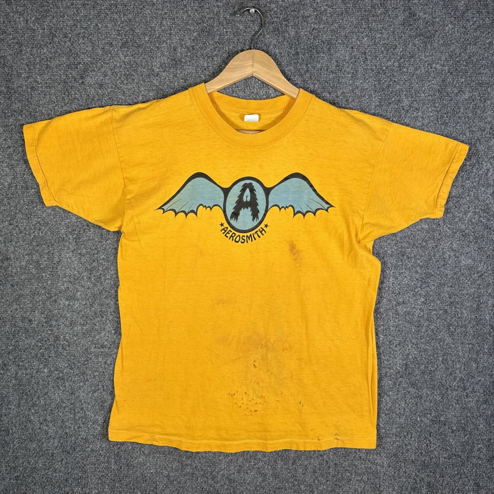 Aerosmith Vintage Aerosmith Shirt Large Yellow 1974 Get Your Wings Size US L / EU 52-54 / 3 - 3 Thumbnail