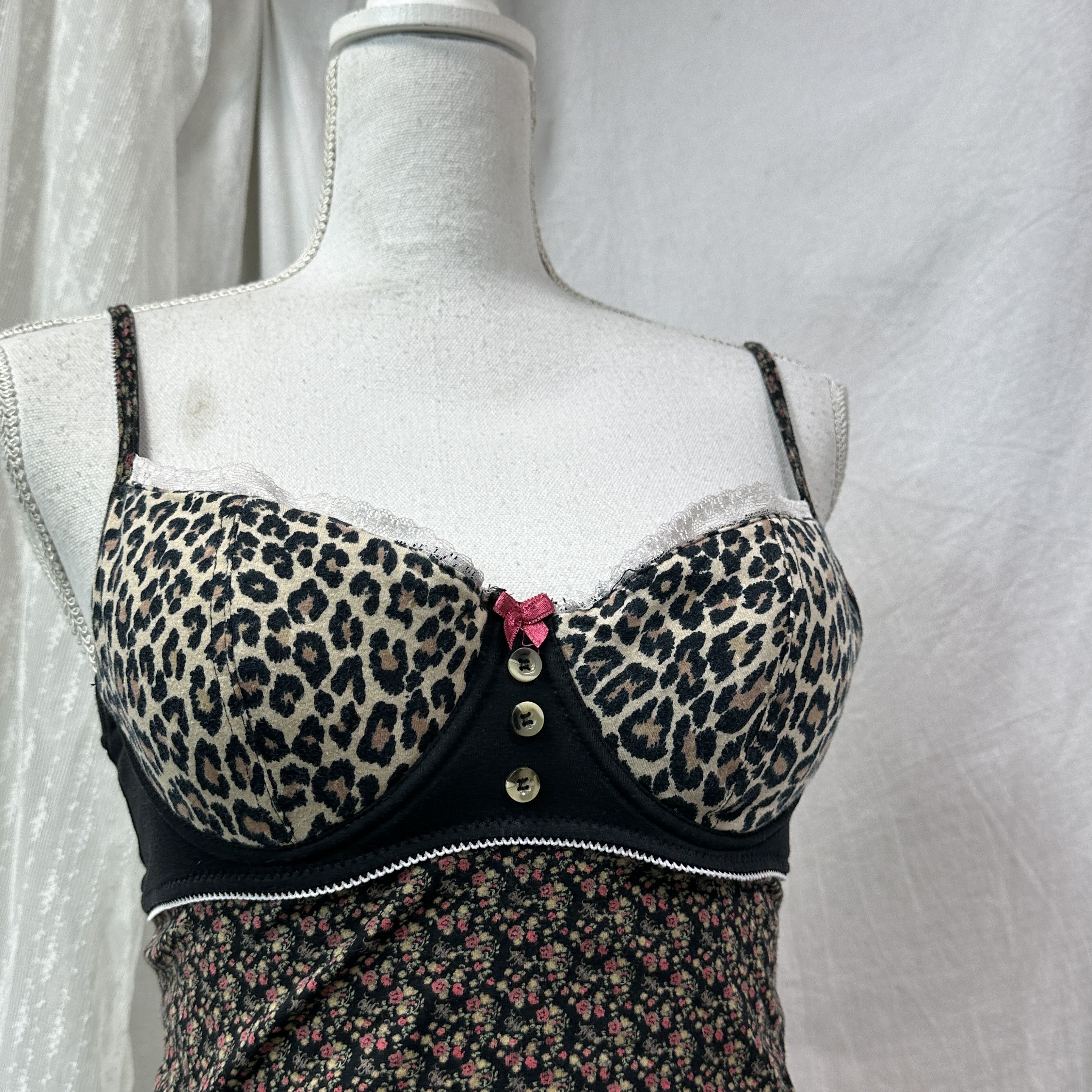 Vintage Vintage Avant Garde Old Money Vive Maria Cheetah Top Y2K Size L / US 10 / IT 46 - 4 Thumbnail