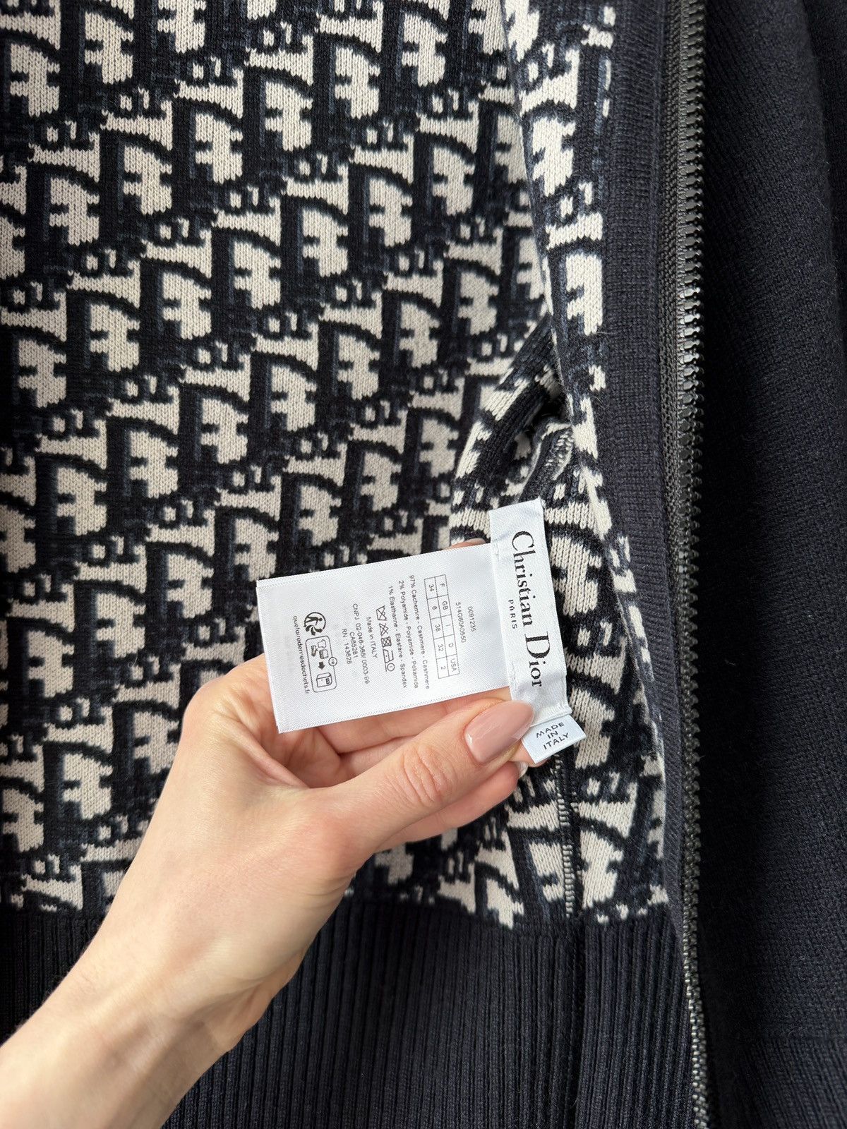 Dior Christian Dior Cahmere Zip Cardigan Size XS / US 0-2 / IT 36-38 - 4 Thumbnail