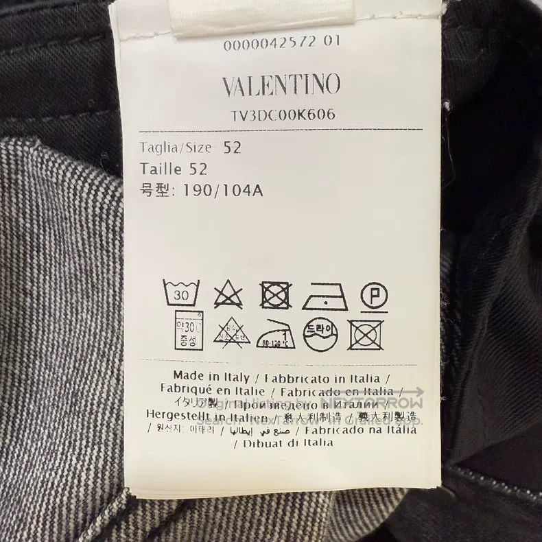 Valentino Valentino Letter-printed long-sleeved denim jacket Size US L / EU 52-54 / 3 - 4 Thumbnail