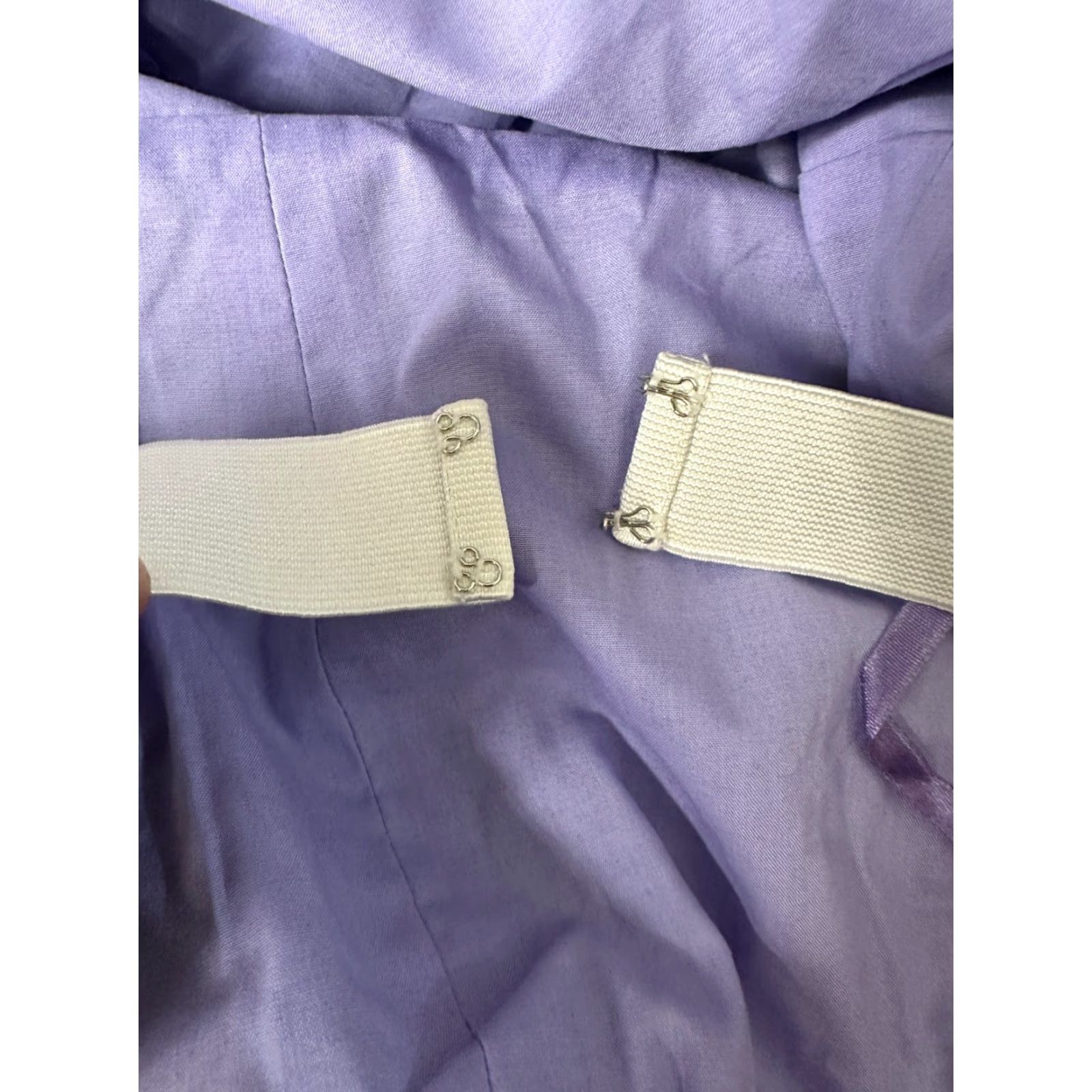 J.Crew J.Crew Fit And Flare Dress Purple Women's 0 Textured Cotton Strapless Knee Length Dress Spring Summer Fall Casual Women Size XS / US 0-2 / IT 36-38 - 7 Thumbnail