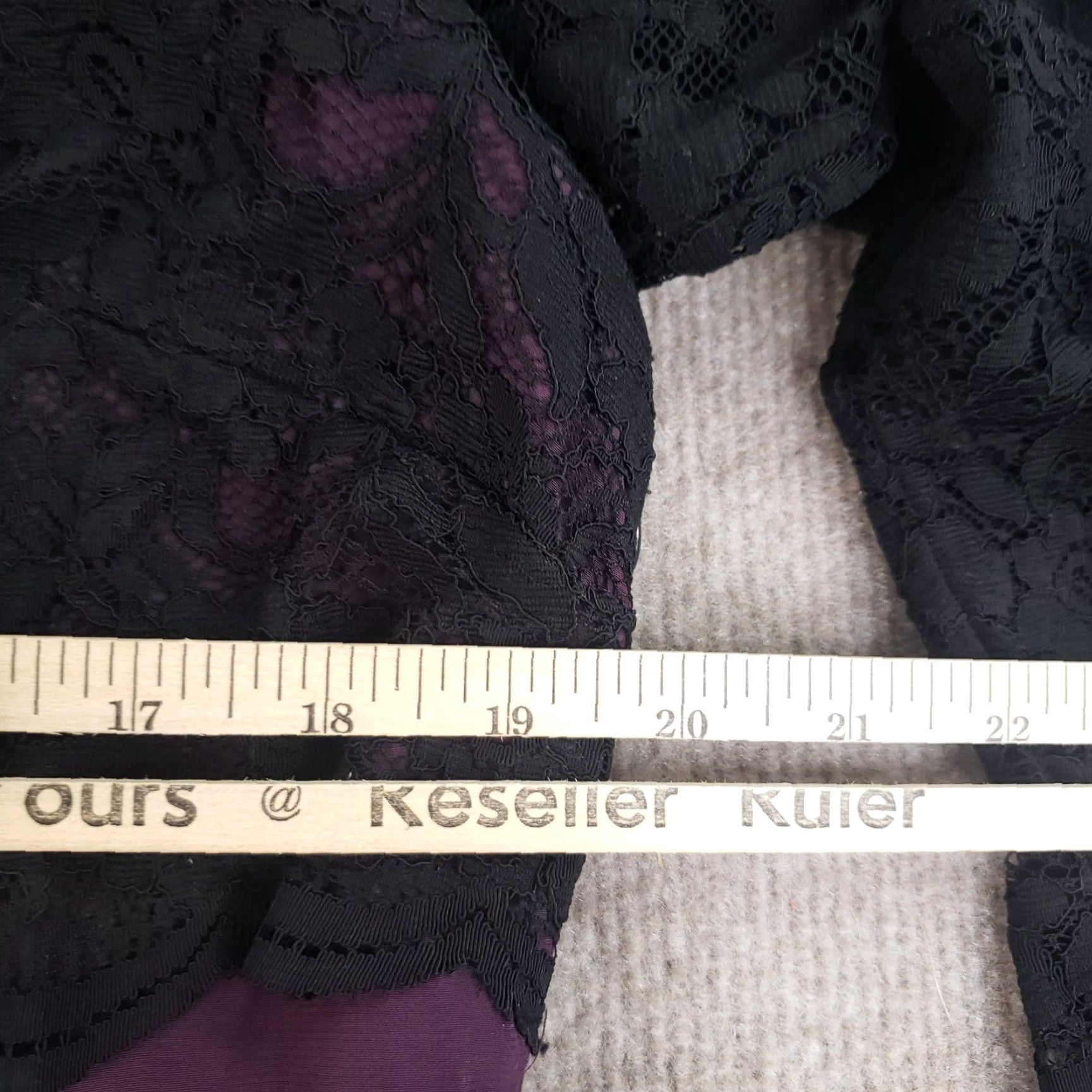 Boden Boden Dress Women 16 Purple 3/4 Sleeve Lace Doily Scallop Hem Shift Knee Length Business Casual Regular Size 16 Womens CPU? Size XXL / US 16-18 / IT 52-54 - 3 Thumbnail