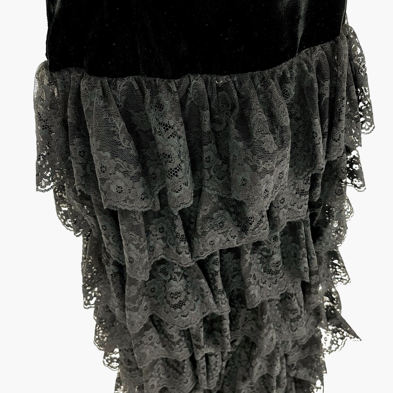 polka dot dress with black lace Polka Dot Queen Maxi Dress - Black and White, Medium | Hazel and Olive main image 0